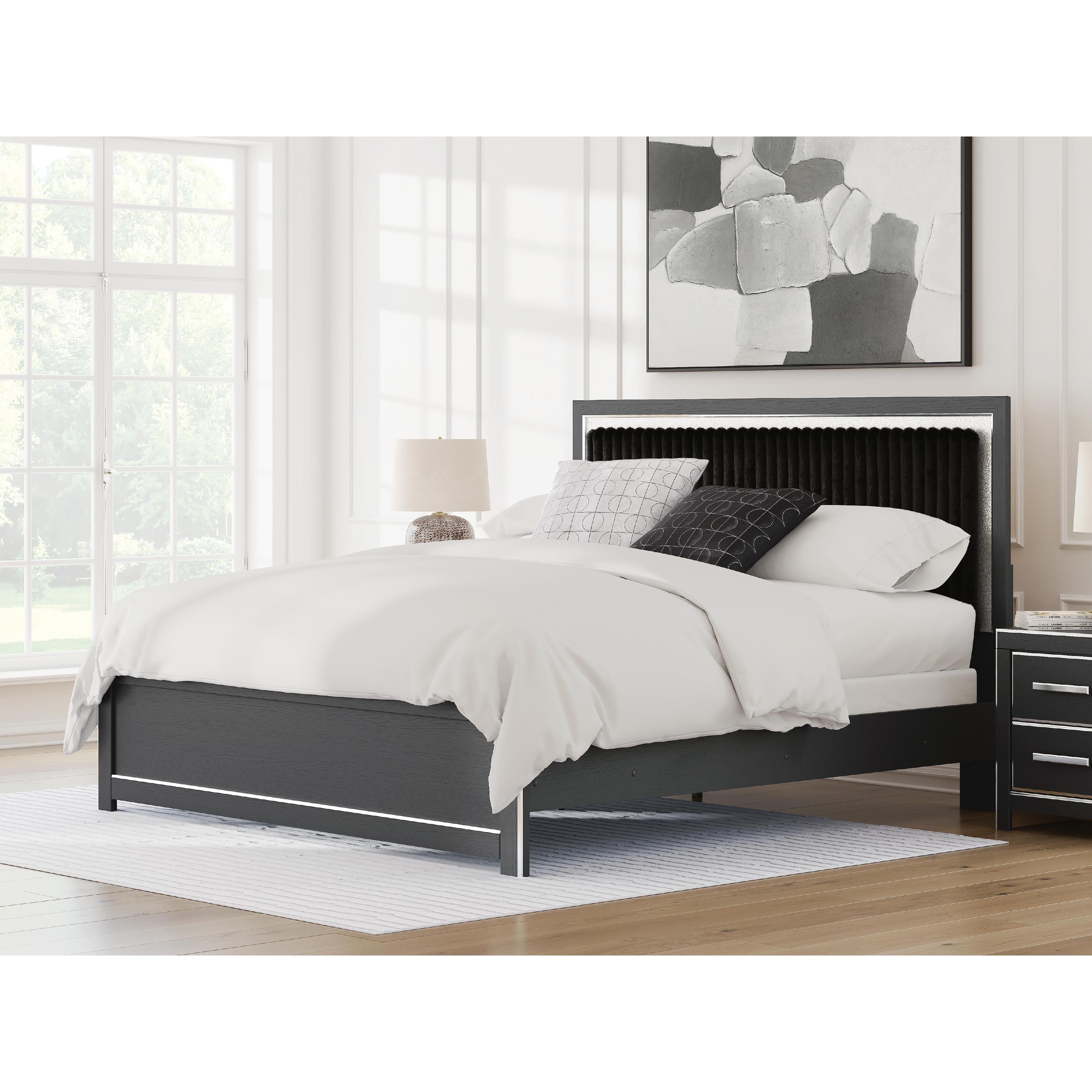 Signature Design by Ashley Zuraleus PCB3380B12 King Upholstered Panel Bed - Image 2