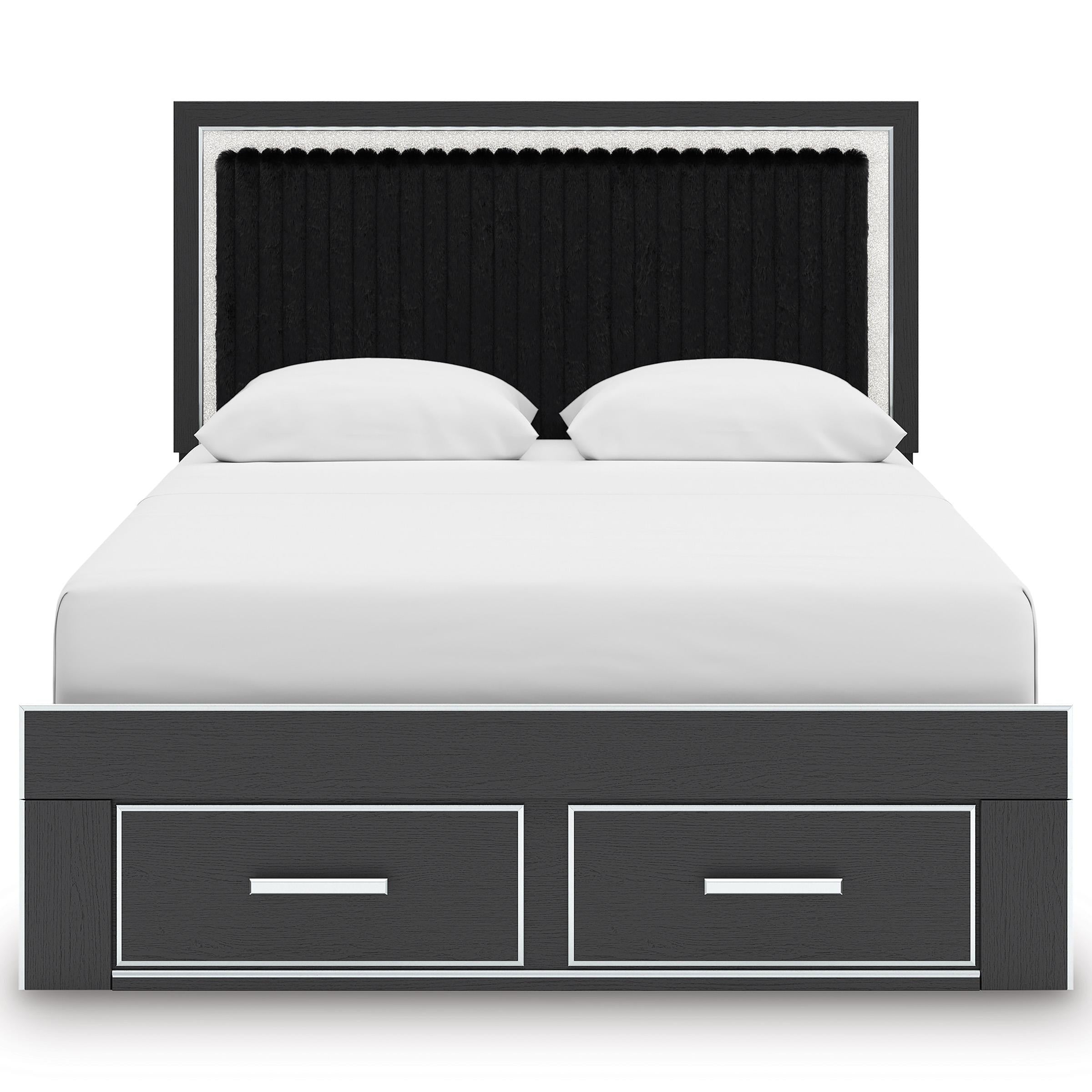 Signature Design by Ashley Zuraleus PCB3380B4 Queen Upholstered Panel Storage Bed - Image 3