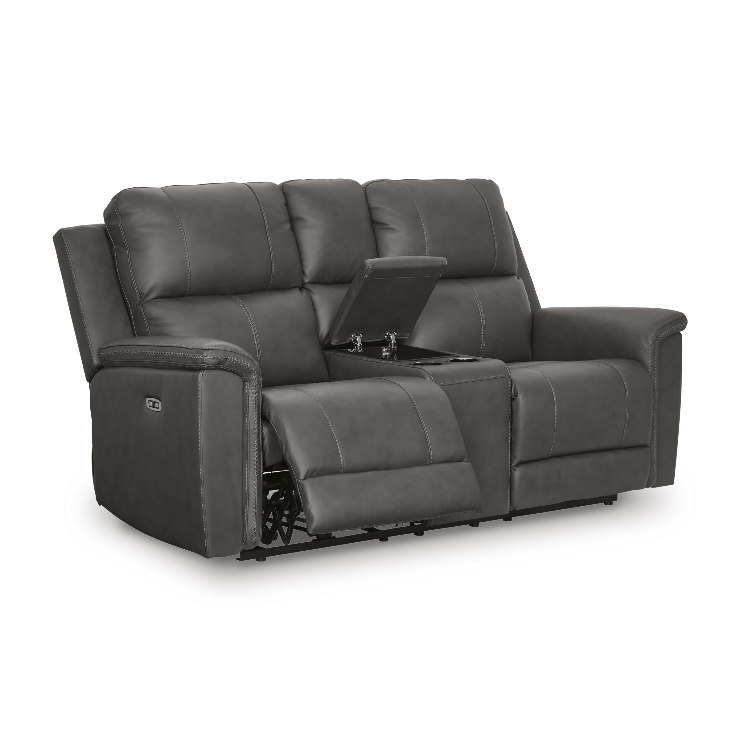 Signature Design by Ashley Bleckley PCU1200018 Power Reclining Loveseat with Console and Adjustable Headrest - Image 2