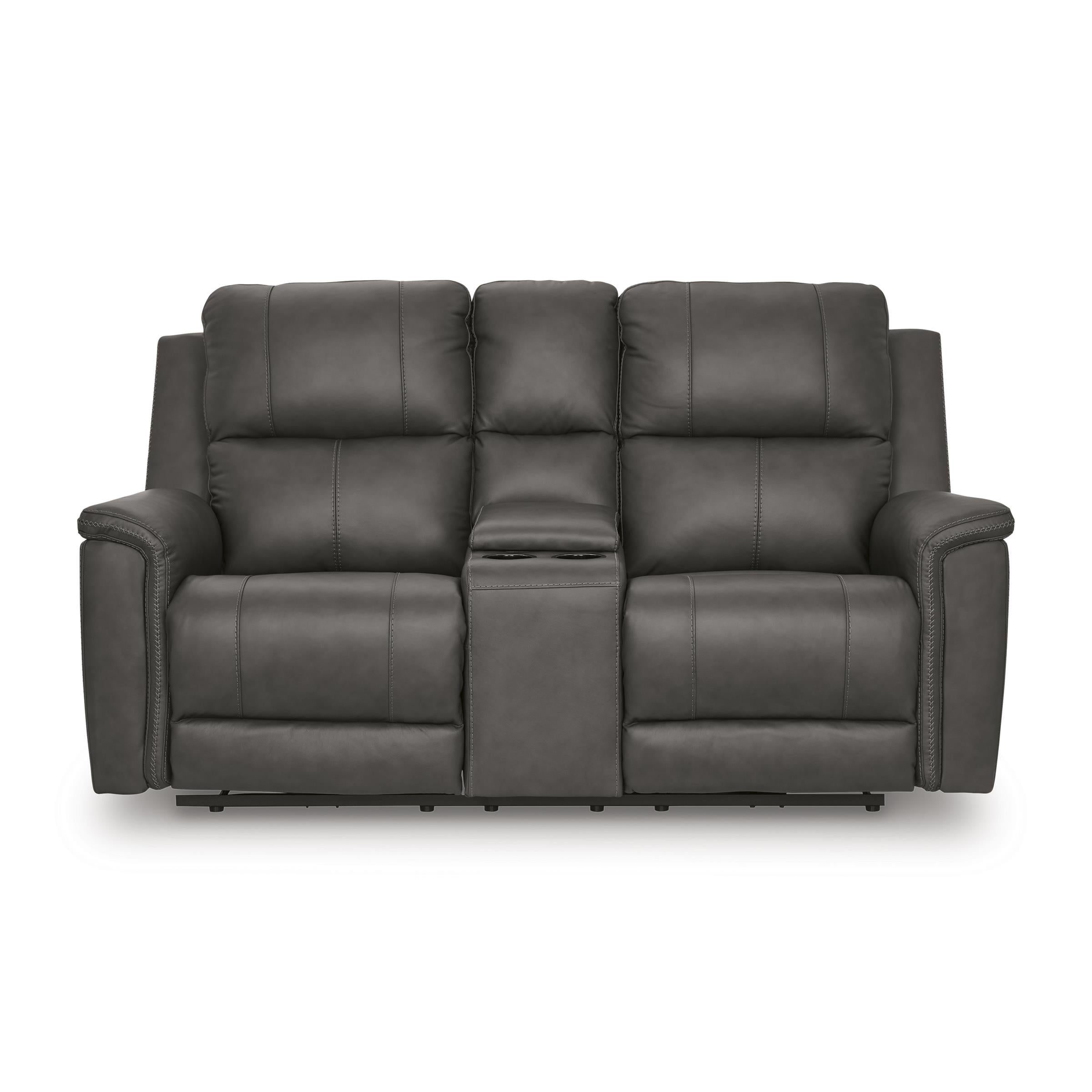 Signature Design by Ashley Bleckley PCU1200018 Power Reclining Loveseat with Console and Adjustable Headrest - Image 3