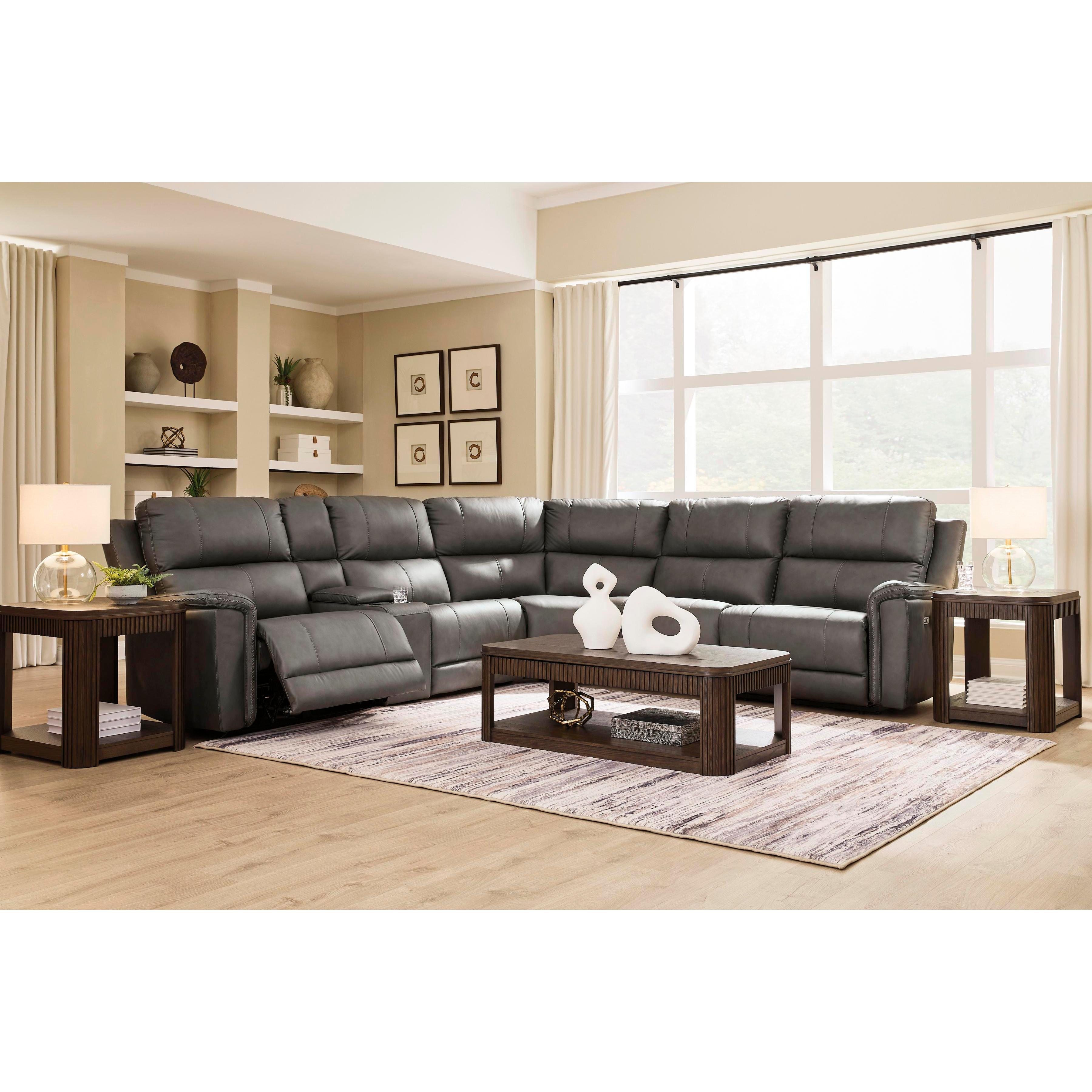 Signature Design by Ashley Bleckley PCU12000S5 6 pc Power Reclining Sectional - Image 3
