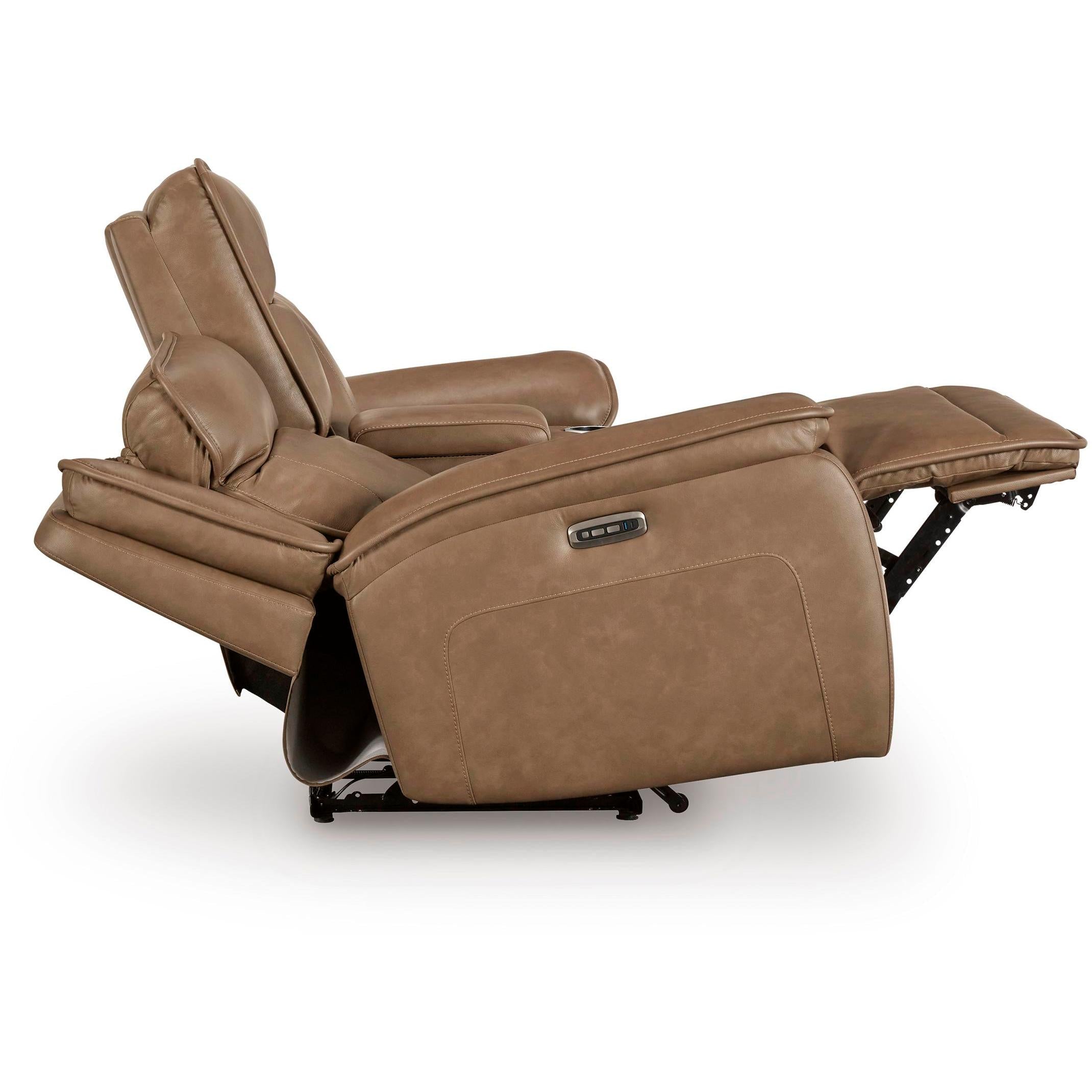 Signature Design by Ashley Glencroft PCU1240018 Power Reclining Loveseat with Console and Adjustable Headrest - Image 3