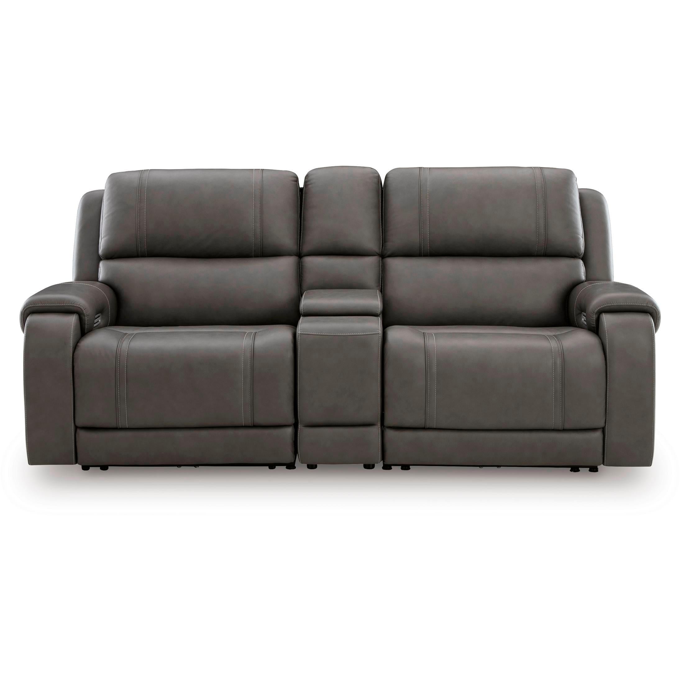 Signature Design by Ashley 5Z – Pittson PCU12600S2 3 pc Power Reclining Sectional Loveseat with Console