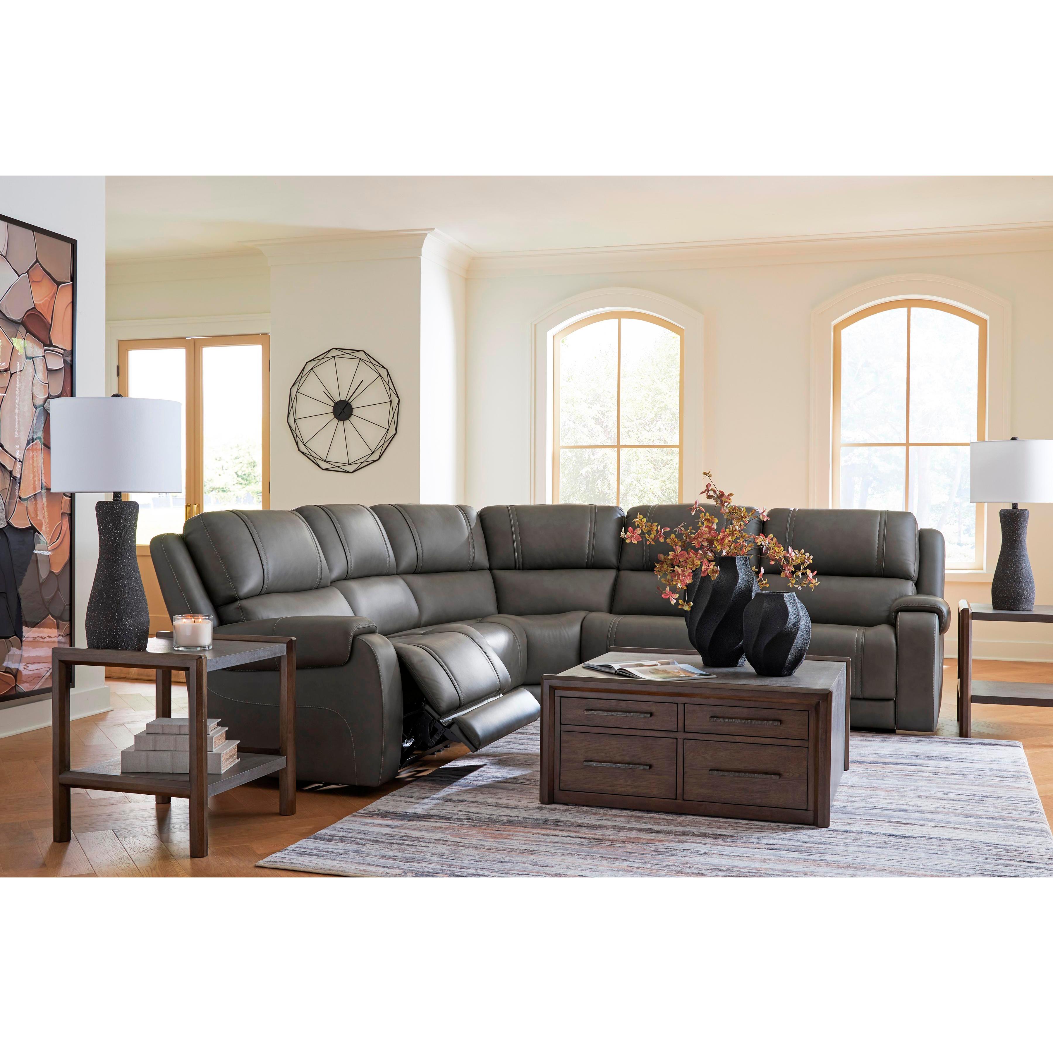 Signature Design by Ashley 5Z - Pittson PCU12600S4 5 pc Power Reclining Sectional - Image 3