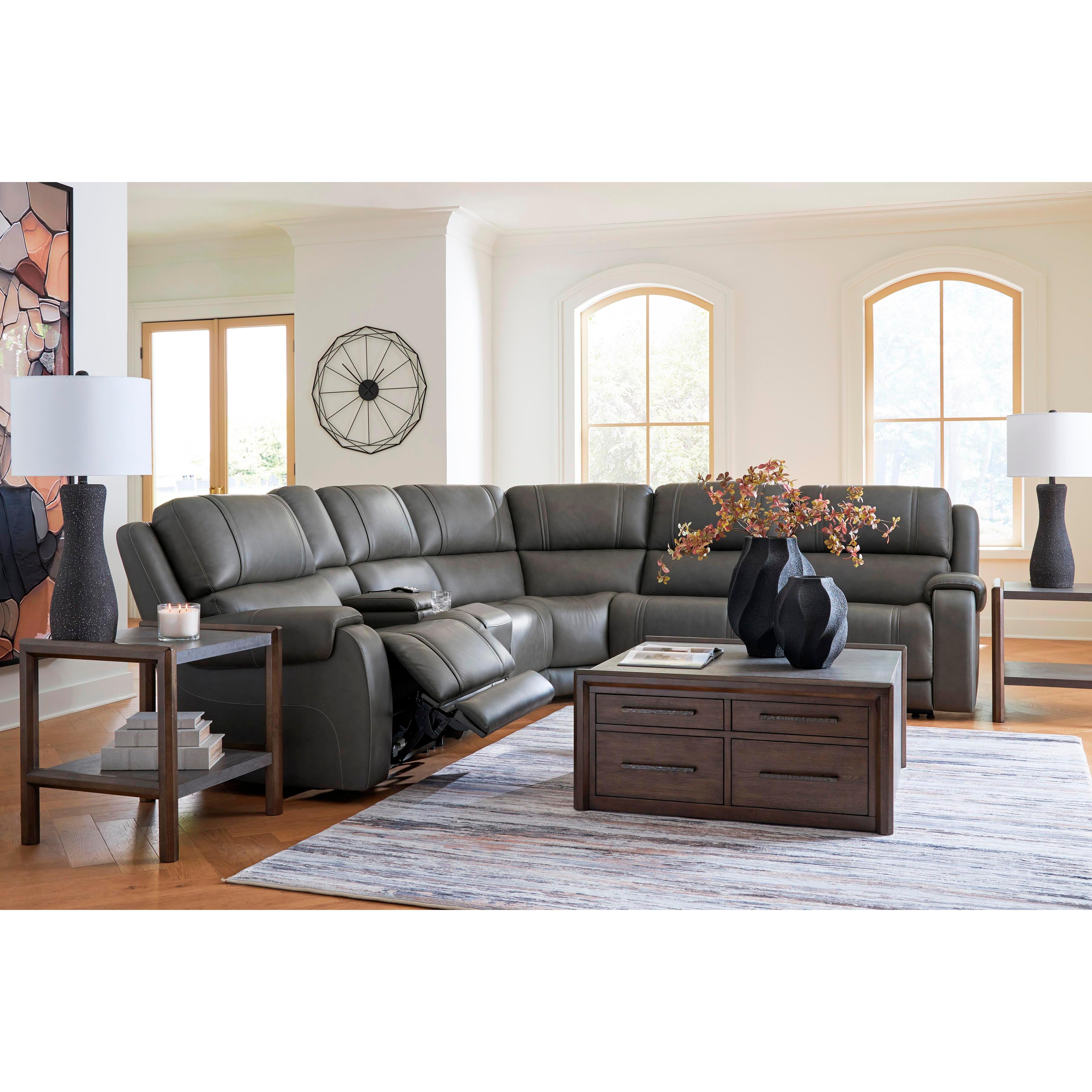 Signature Design by Ashley 5Z - Pittson PCU12600S5 6 pc Power Reclining Sectional - Image 3
