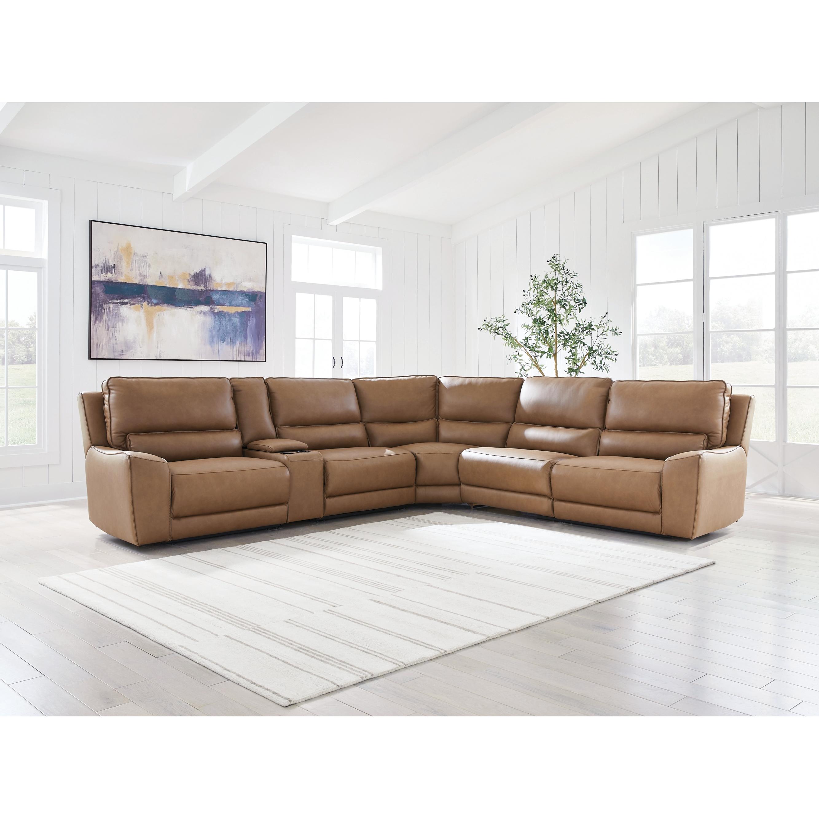 Signature Design by Ashley DeepWakes PCU62606S36 6 pc Reclining Sectional with Storage Console - Image 2