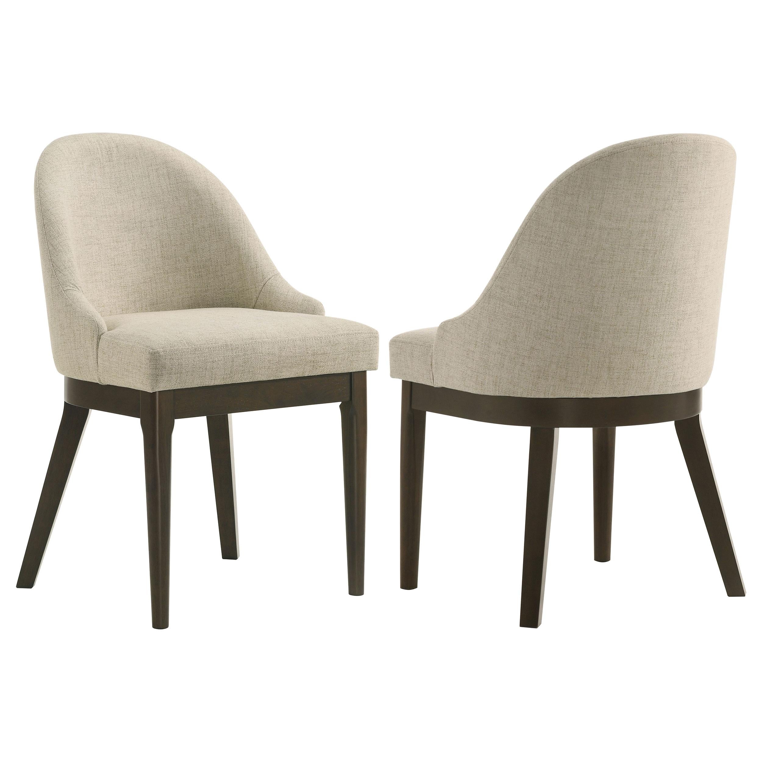Coaster Furniture Reseda 193672 Set of 2 Upholstered Dining Side Chair - Beige - Image 1