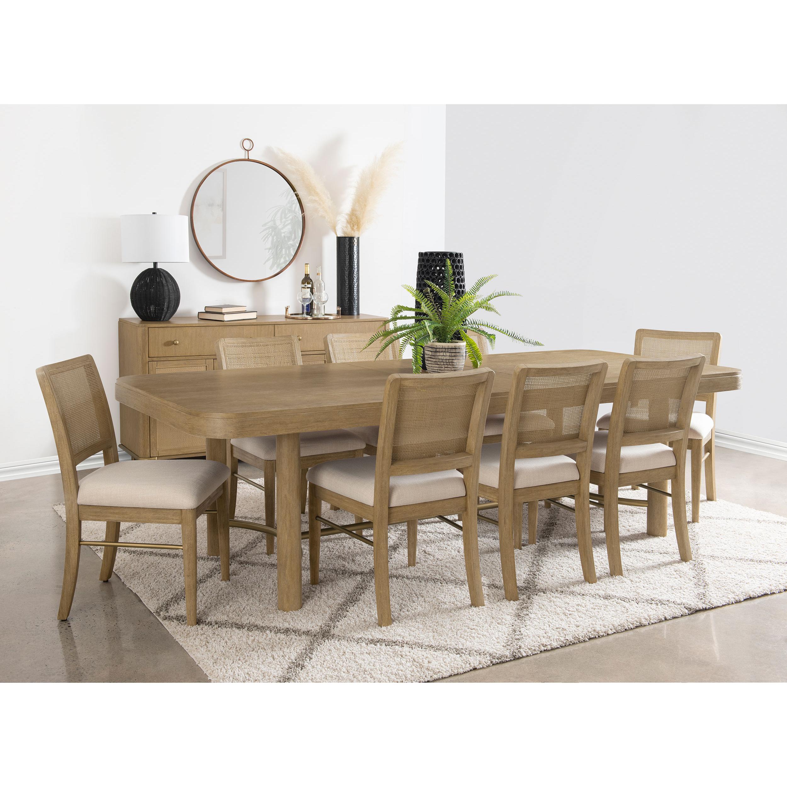 Coaster Furniture Arini 108931 104-inch Extension Leaf Dining Table - Sand Wash - Image 2