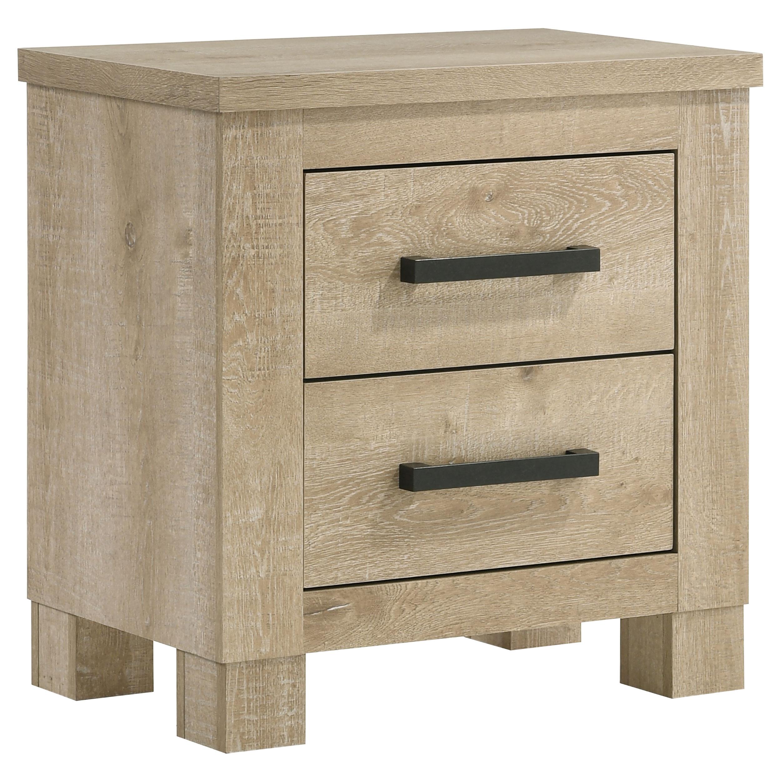 Coaster Furniture Oakglen 225102 2-drawer Nightstand Bedside Table – Weathered Oak