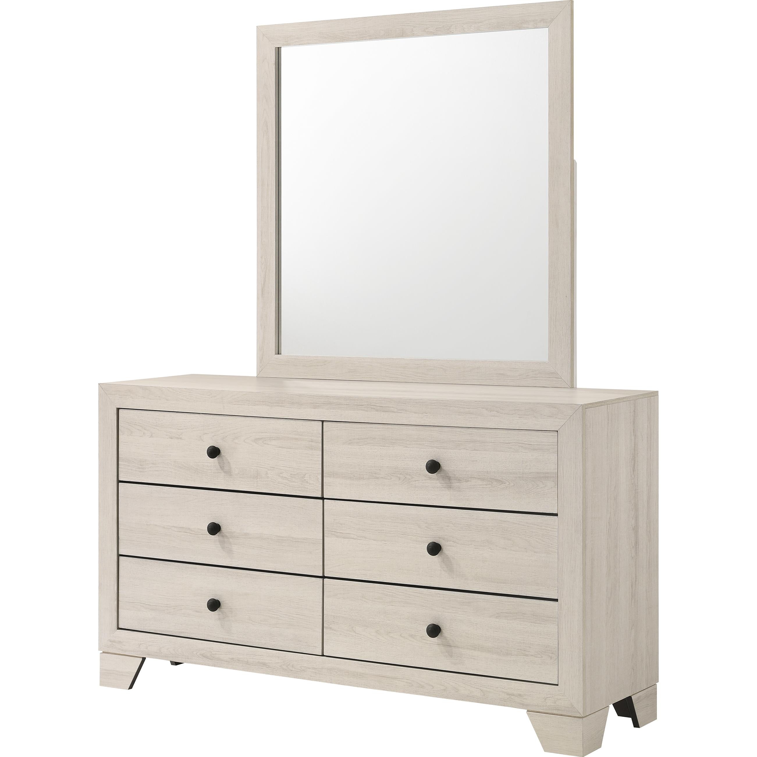 Crown Mark Atticus B6982-11 Dresser Mirror - White - Image 2