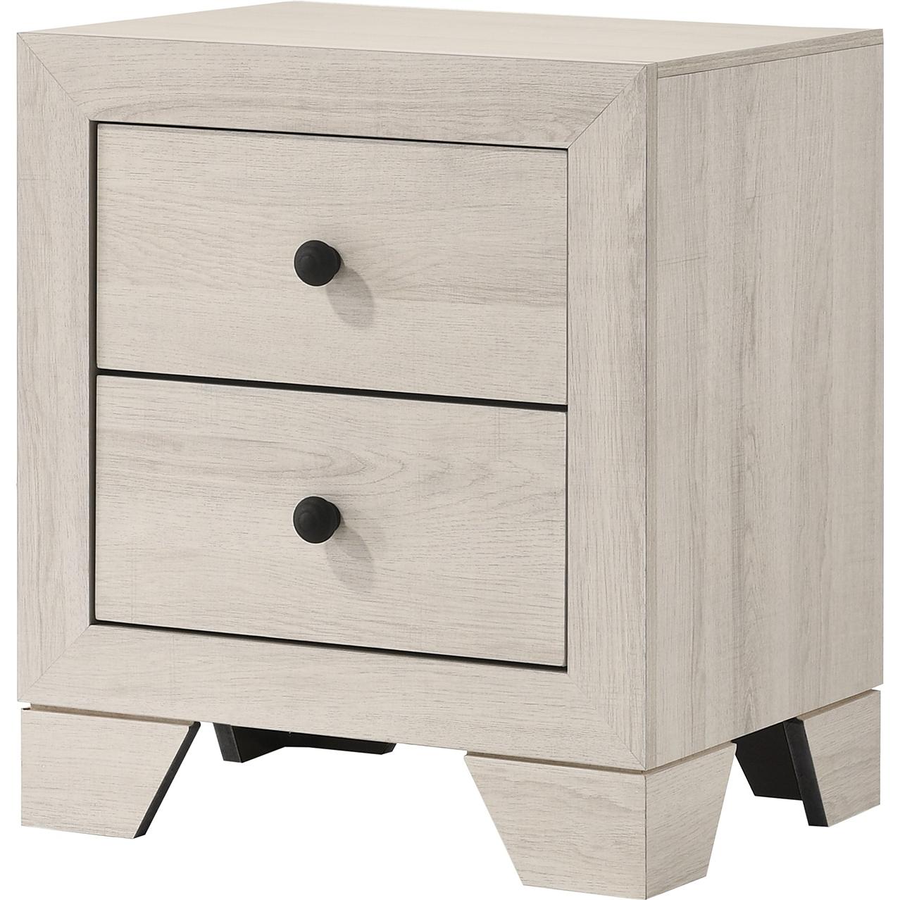 Crown Mark Atticus B6982-2 Nightstand - White - Image 1