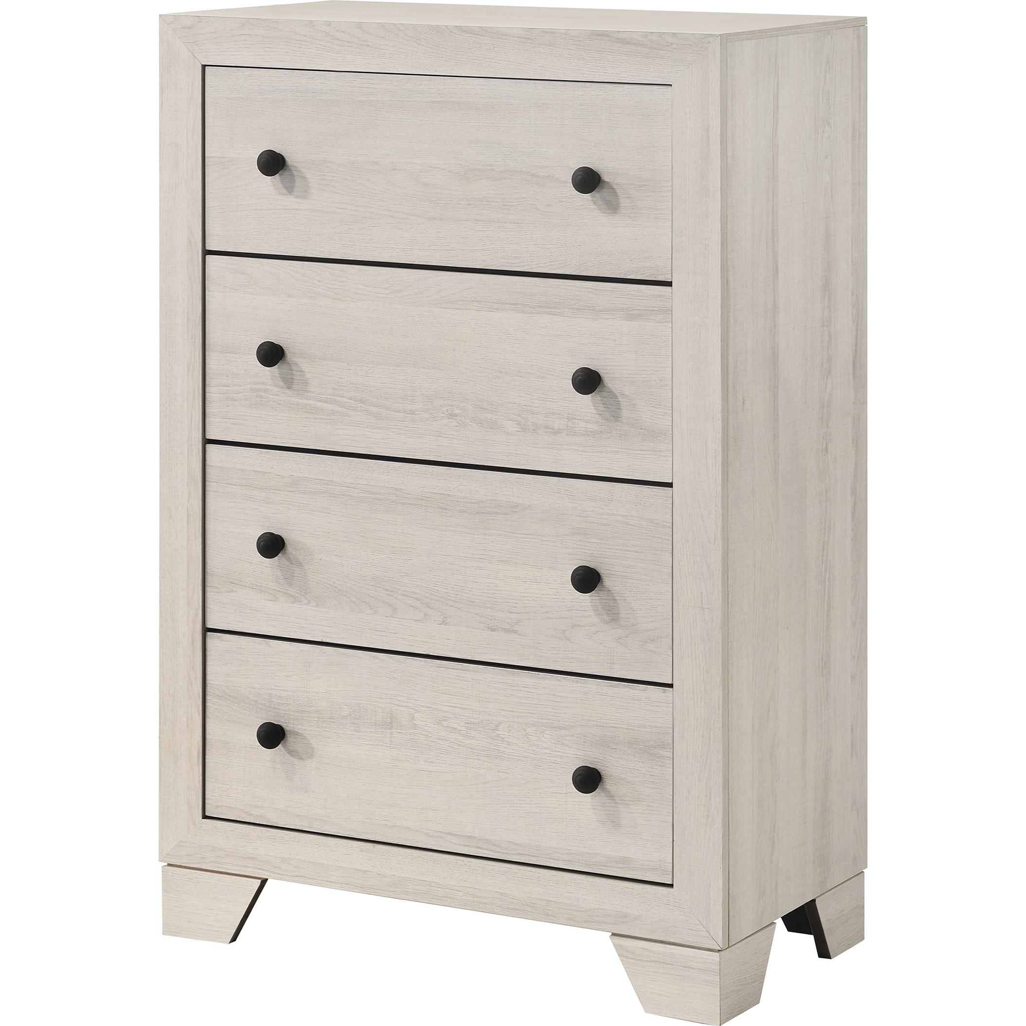 Crown Mark Atticus B6982-4 Chest - White - Image 1