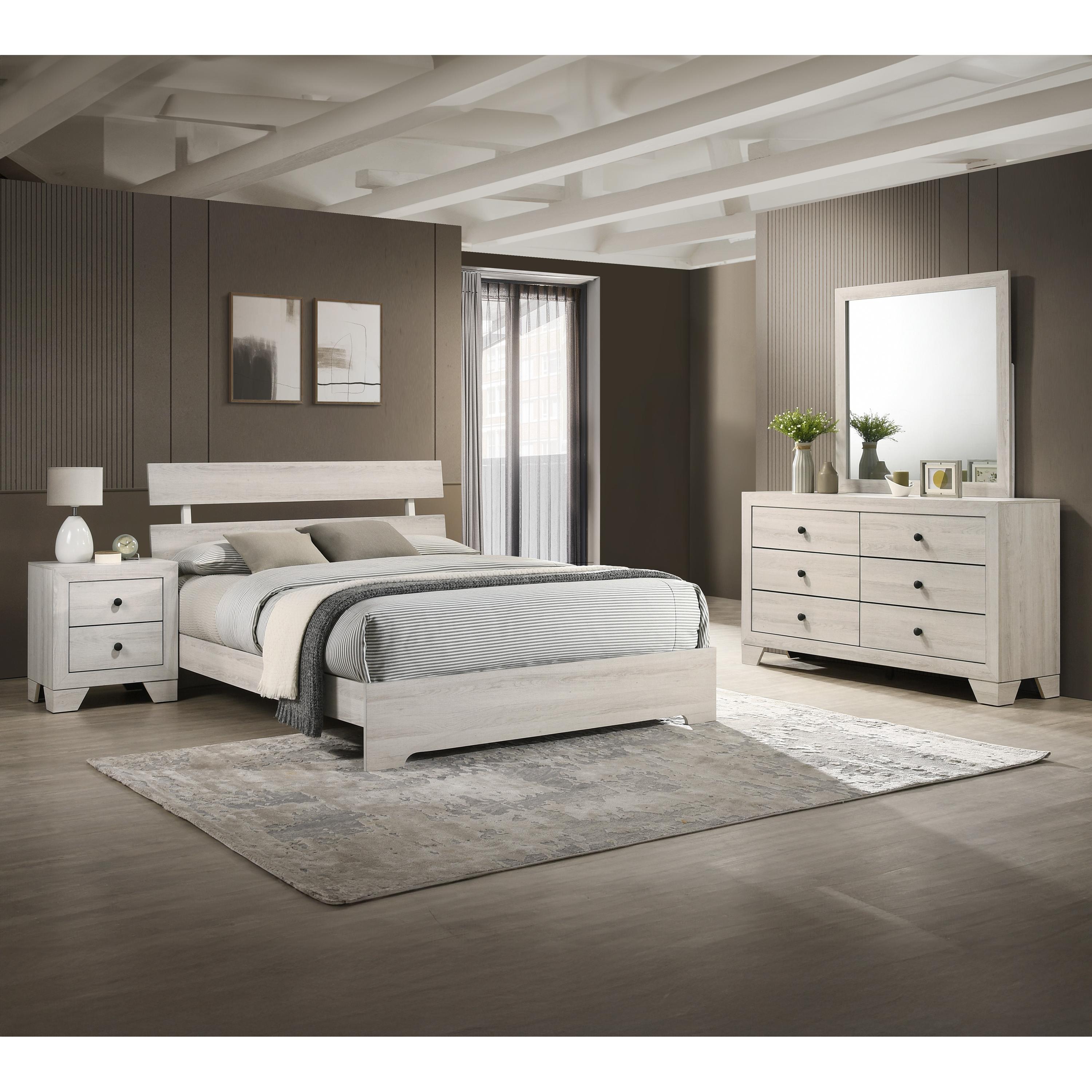 Crown Mark Atticus B6982-K-BED King Bed - White - Image 3