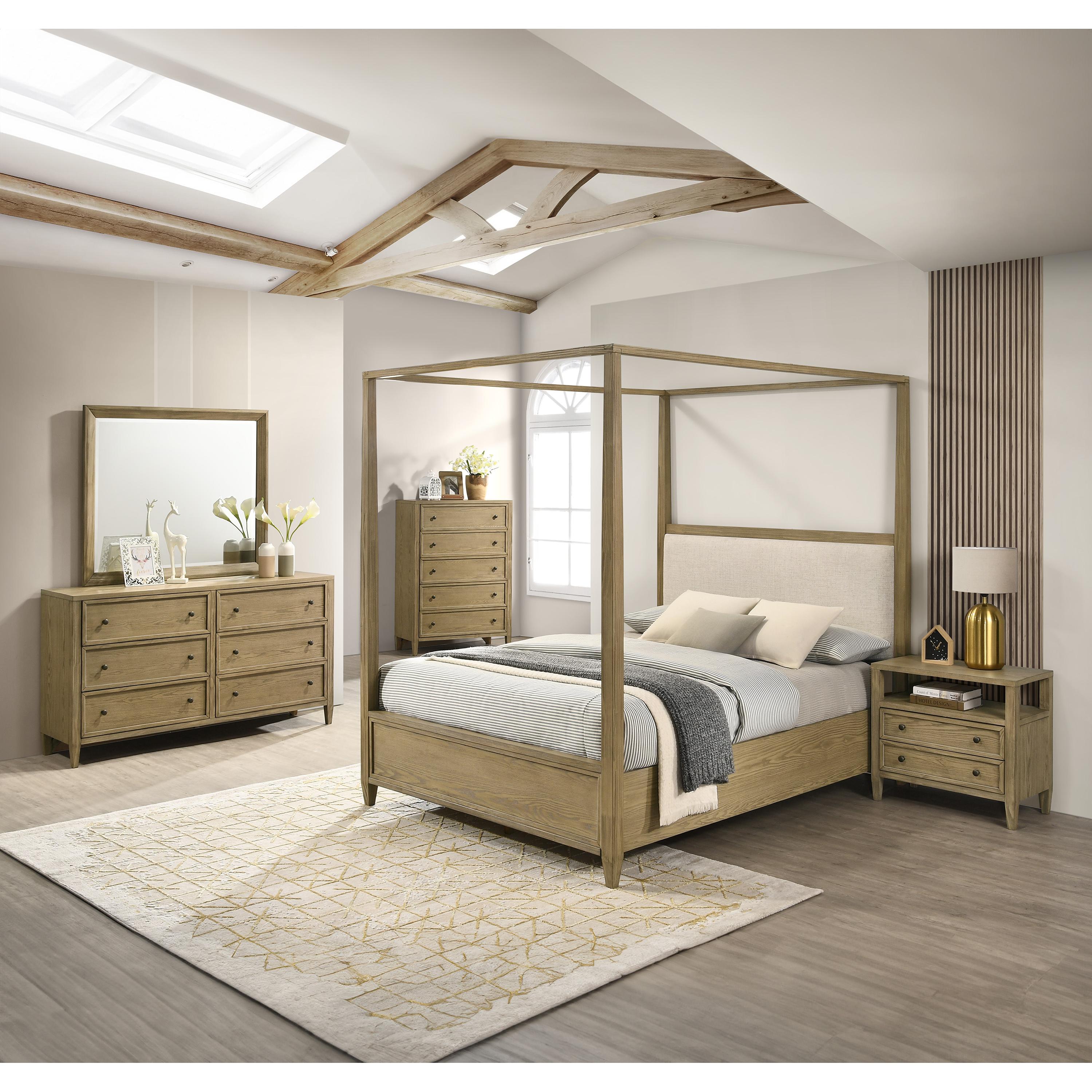 Crown Mark Sienna B8250-Q-BED Queen Canopy Bed - Image 3