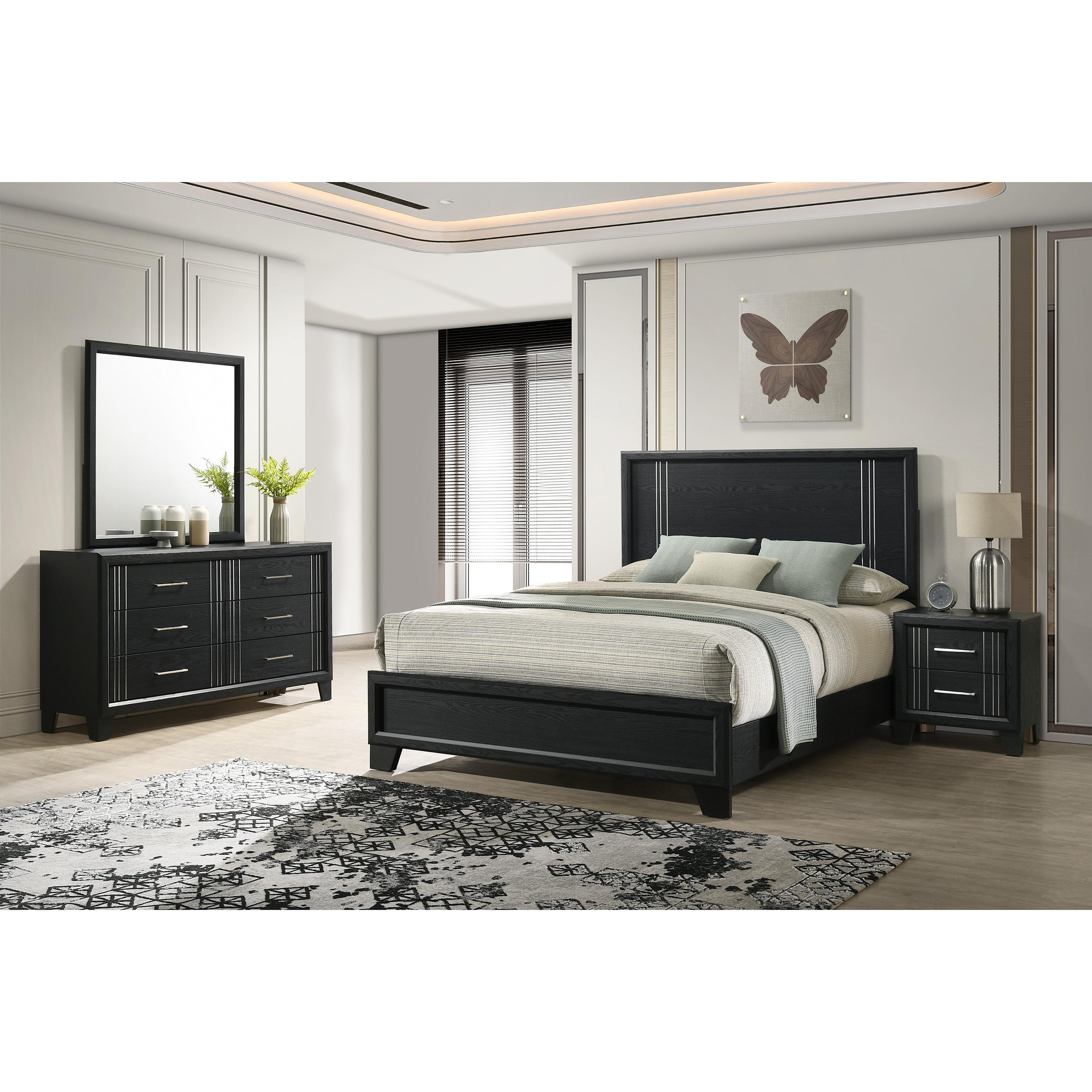 Crown Mark Charlie B9235-1 Dresser - Charcoal - Image 3