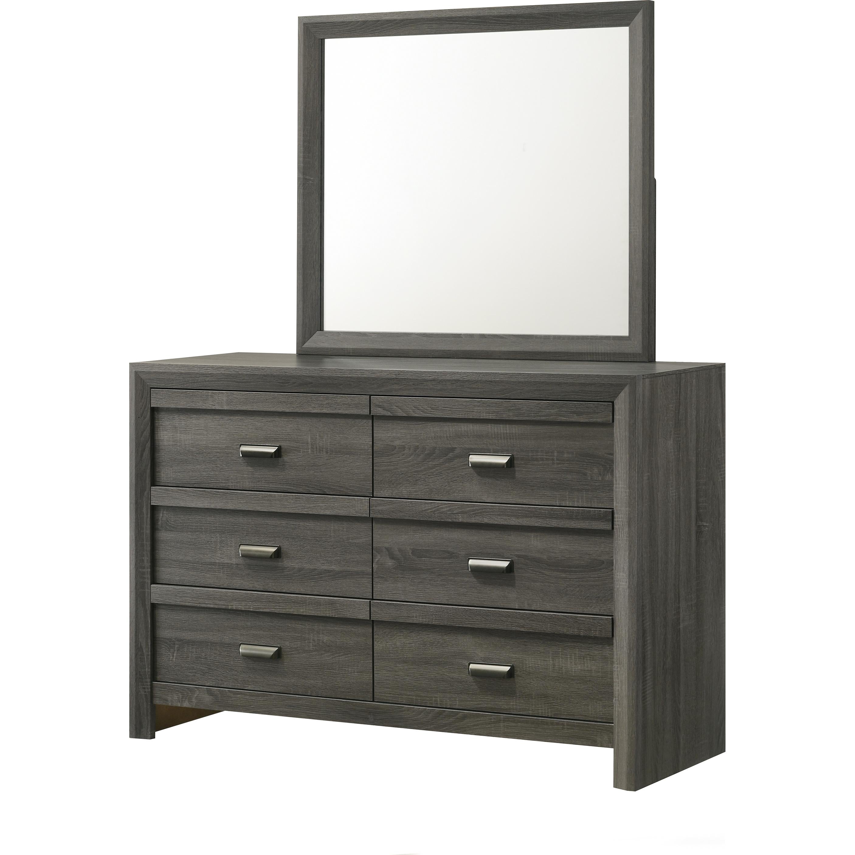Crown Mark Valor B9335-11 Dresser Mirror - Grey - Image 2