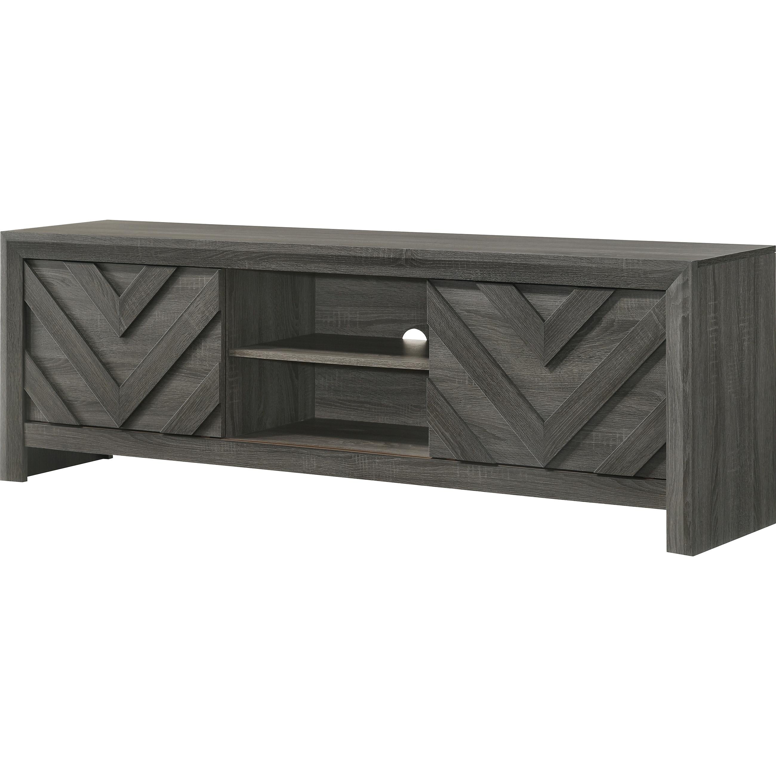 Crown Mark Valor B9335-9 TV Stand - Grey - Image 1