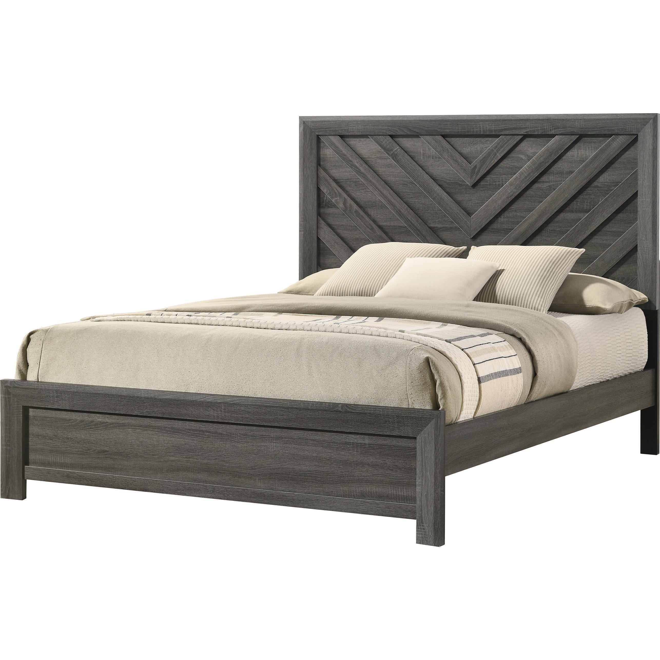 Crown Mark Valor B9335-Q Queen Bed - Grey - Image 1