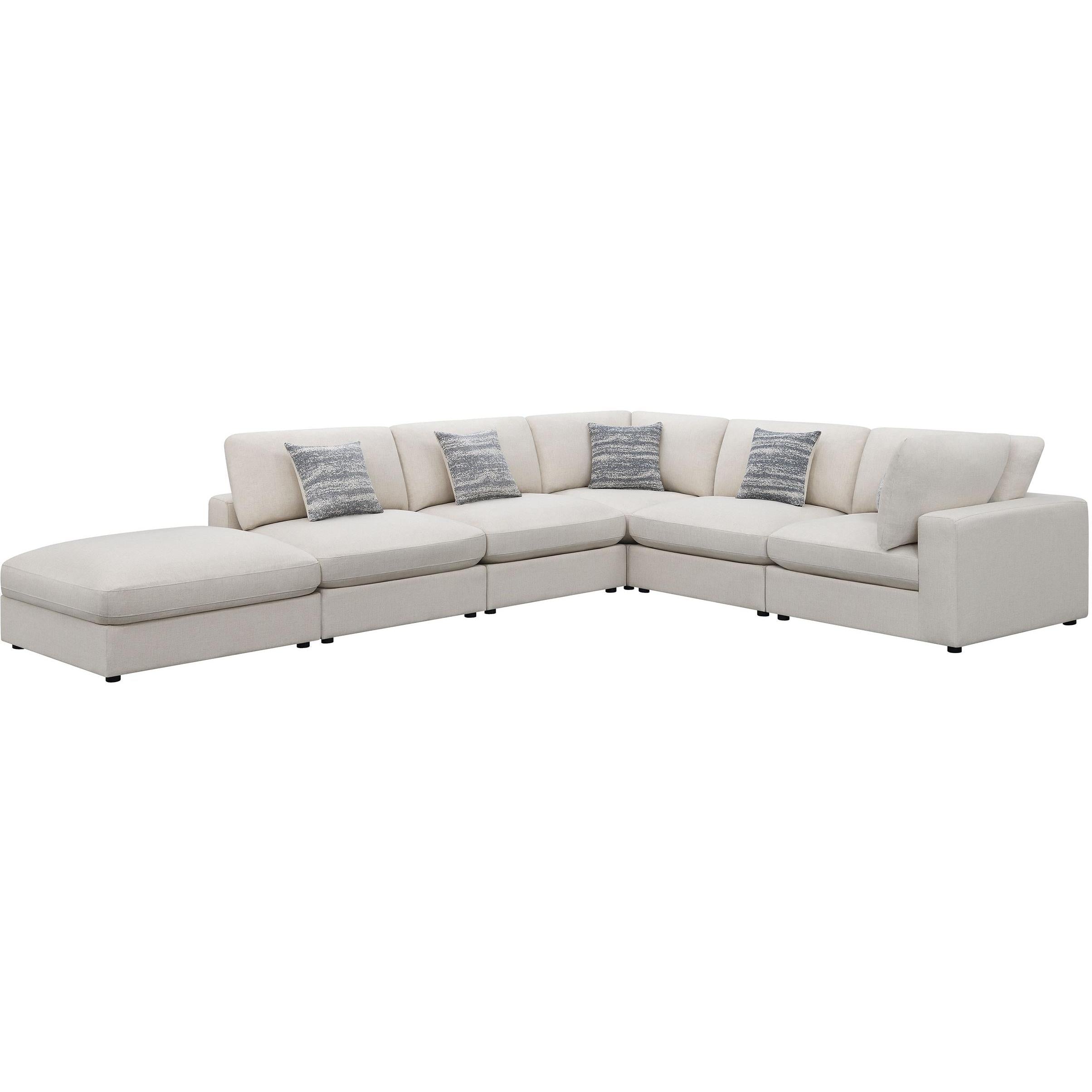 Coaster Furniture Serene 551321-SET 6 pc Upholstered Modular Sectional - Beige - Image 1