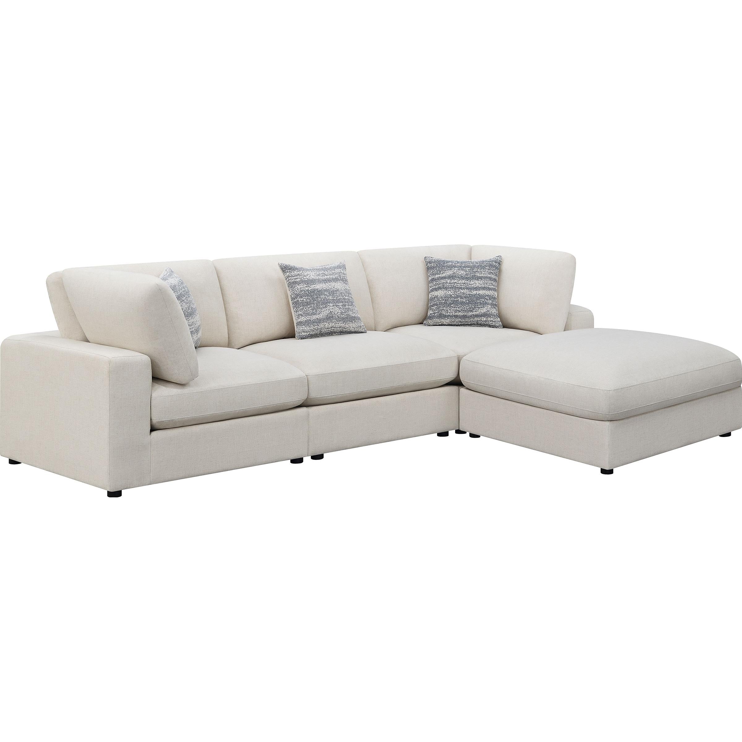 Coaster Furniture Serene 551321-SETB 4 pc Upholstered Modular Sectional - Beige - Image 1
