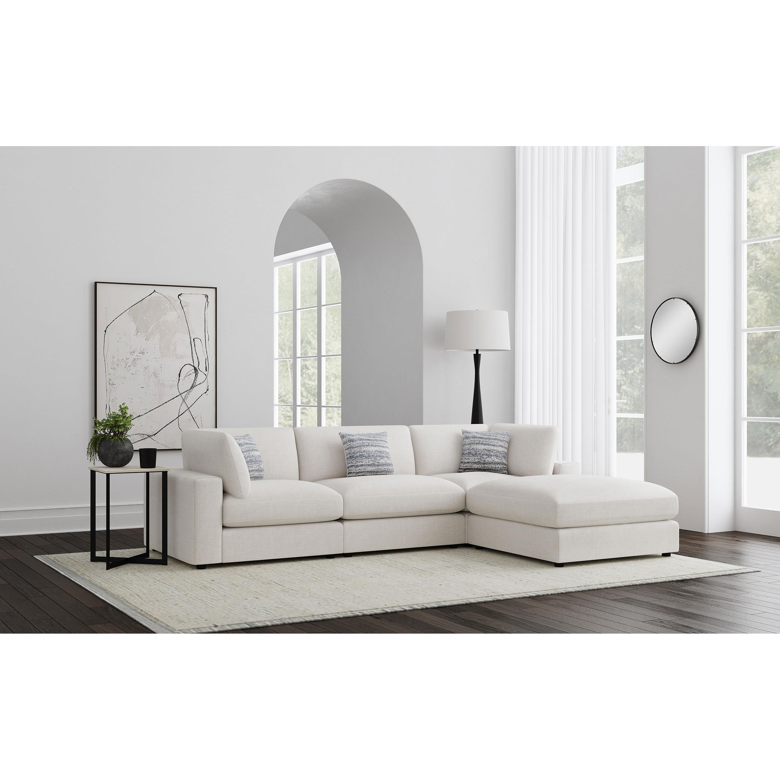 Coaster Furniture Serene 551321-SETB 4 pc Upholstered Modular Sectional - Beige - Image 2