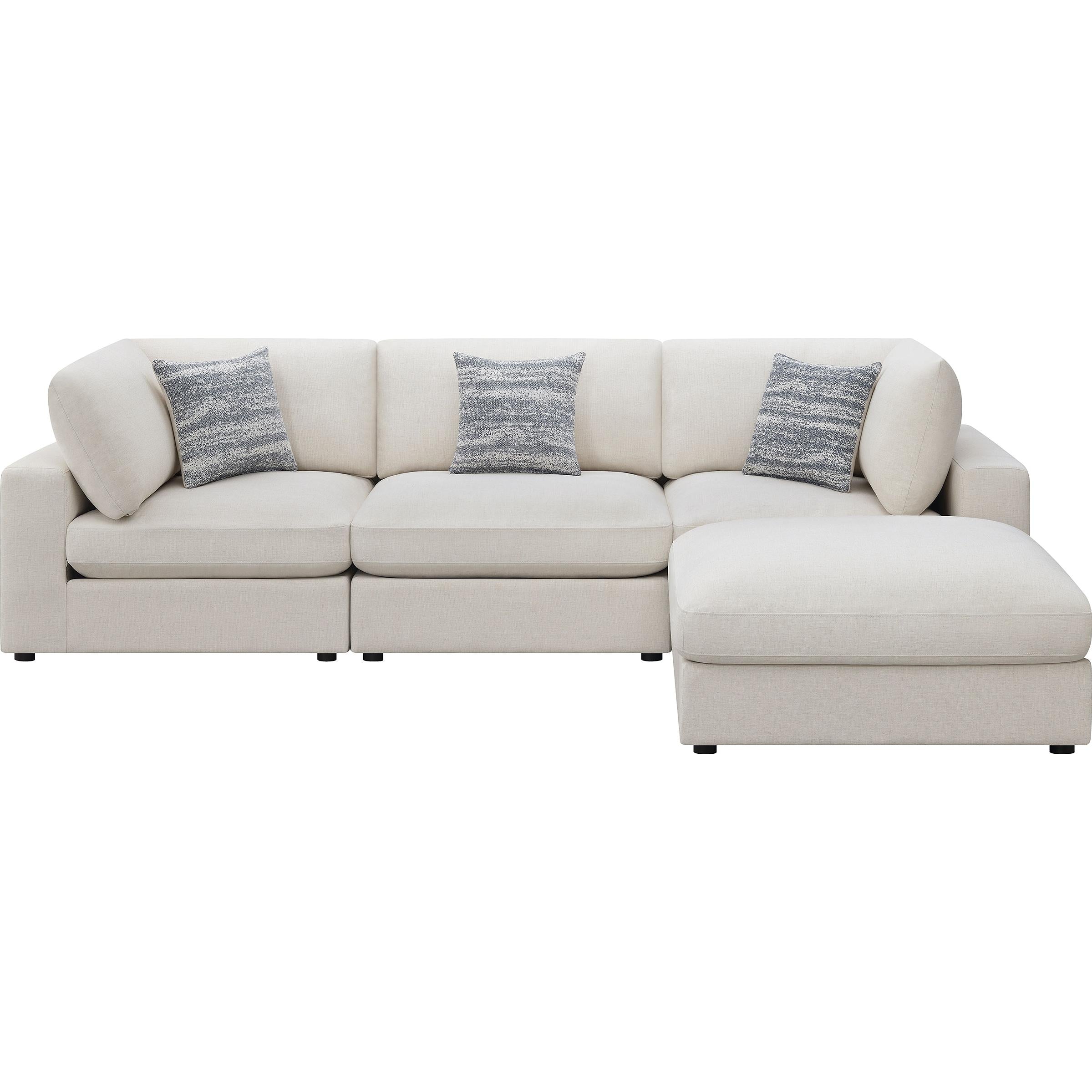 Coaster Furniture Serene 551321-SETB 4 pc Upholstered Modular Sectional - Beige - Image 3