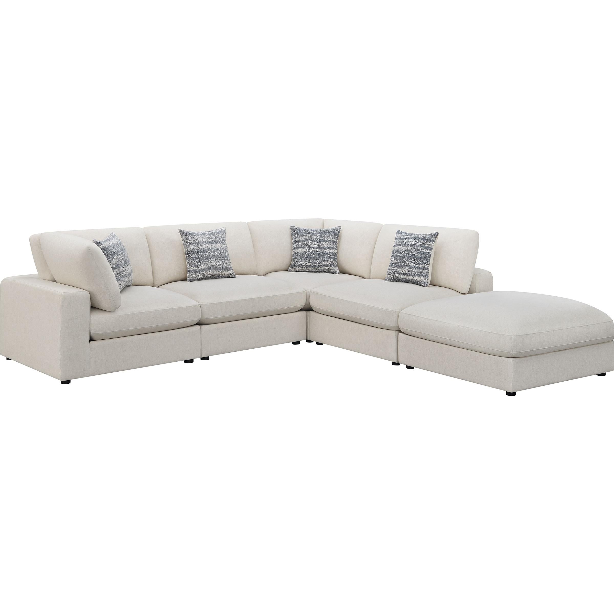 Coaster Furniture Serene 551321-SETC 5 pc Upholstered Modular Sectional - Beige - Image 1