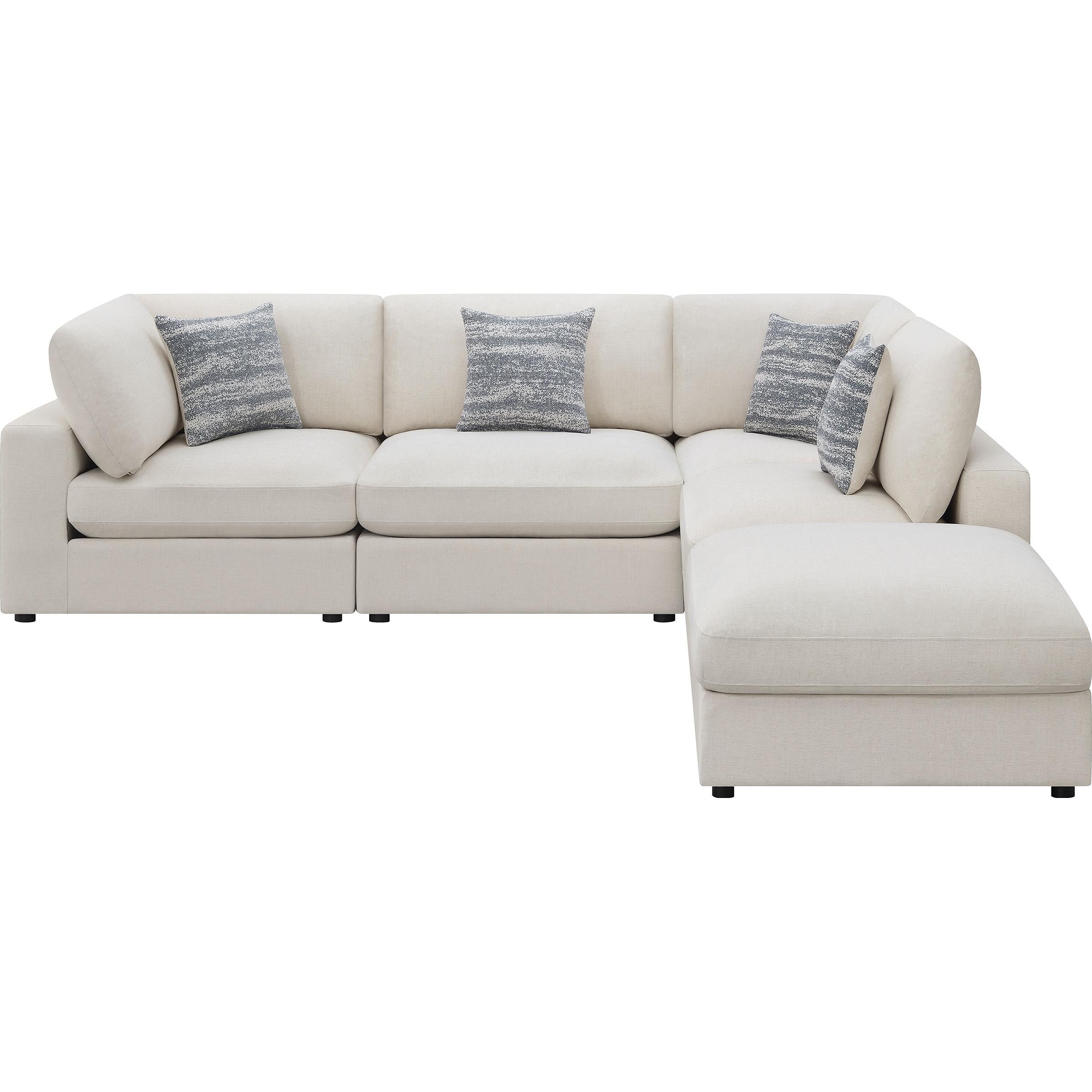 Coaster Furniture Serene 551321-SETC 5 pc Upholstered Modular Sectional - Beige - Image 3