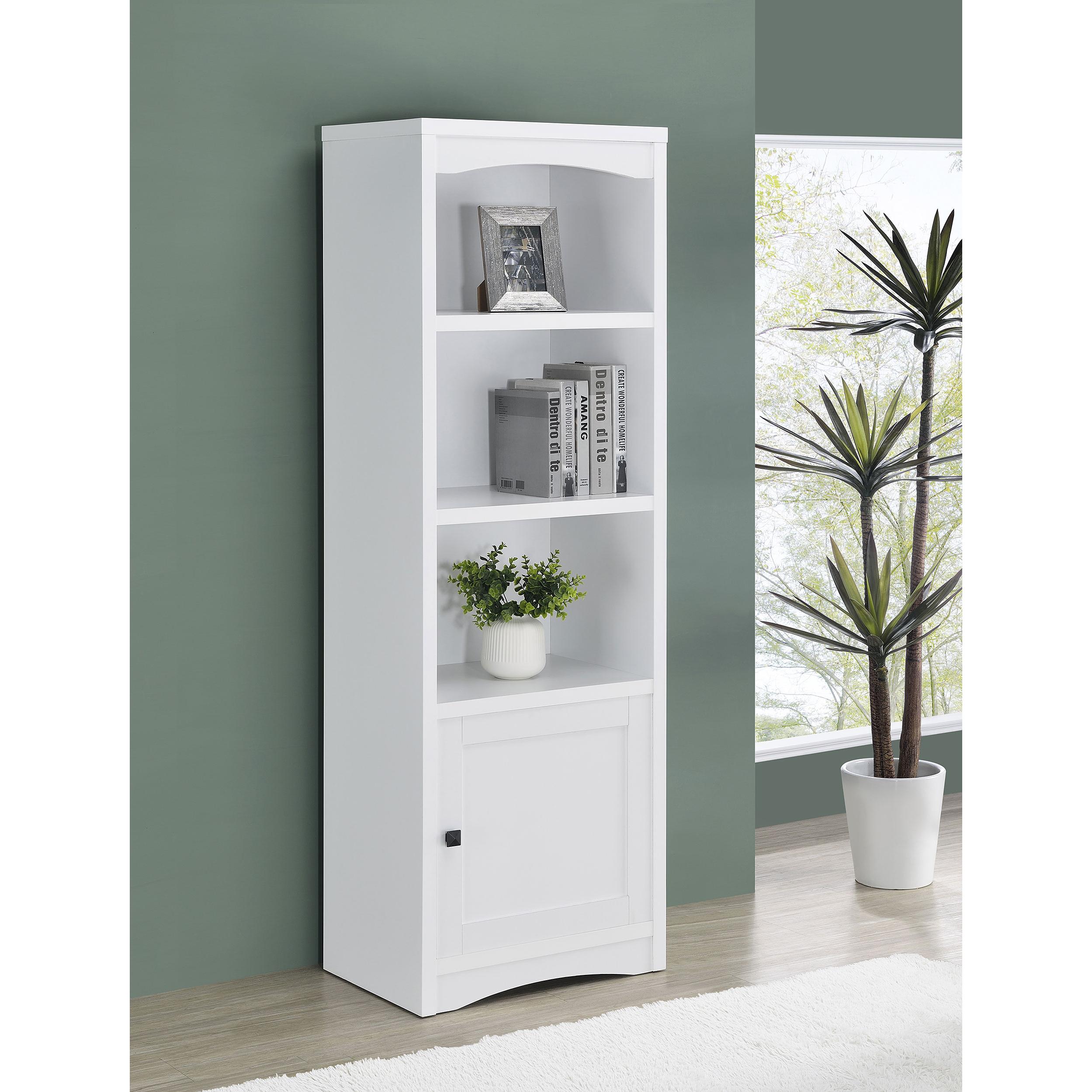 Coaster Furniture Laughlin 724114 3-shelf Engineered Wood Media Tower - White - Image 2