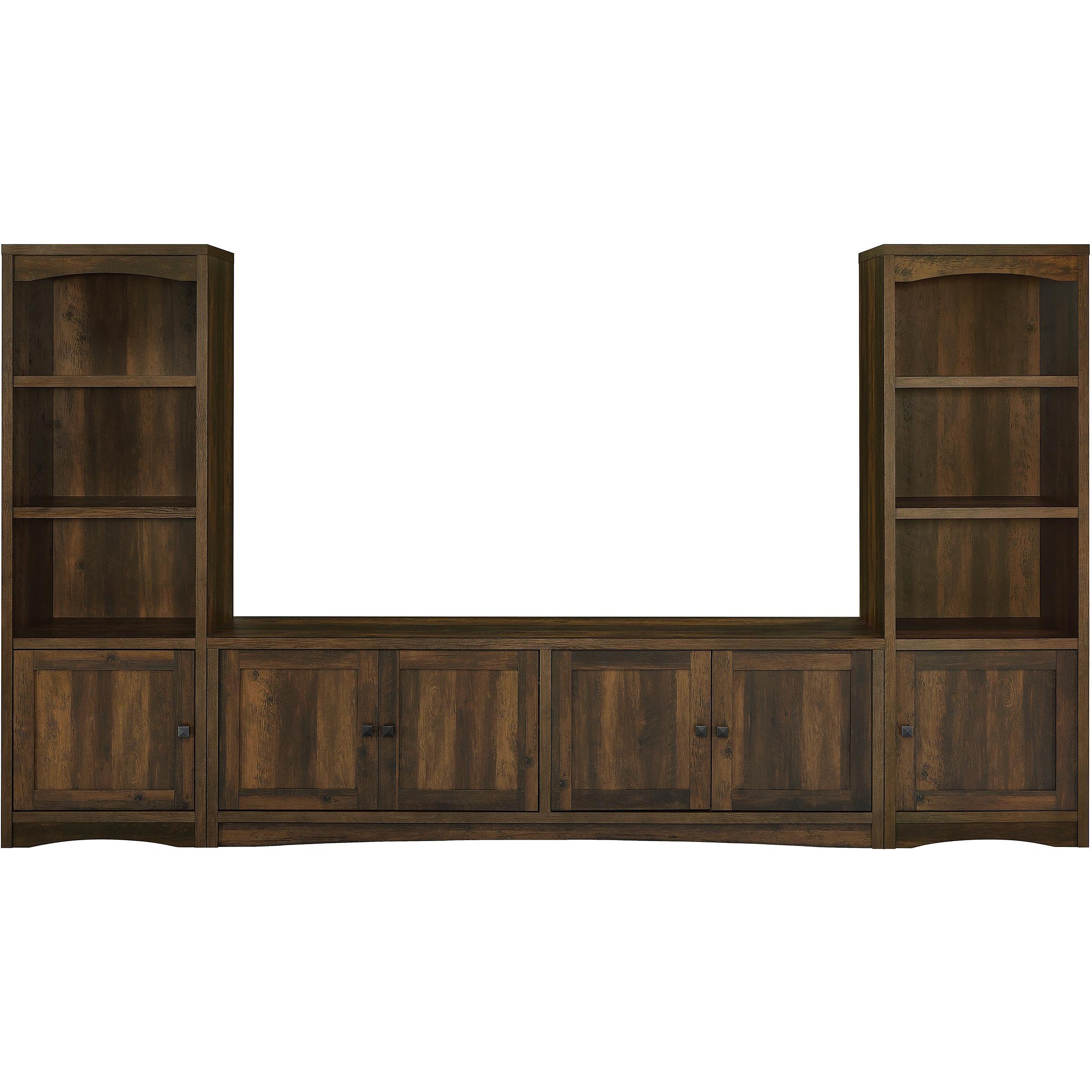 Coaster Furniture Laughlin 724123-SET 3-piece Entertainment Center TV Stand - Dark Pine - Image 2