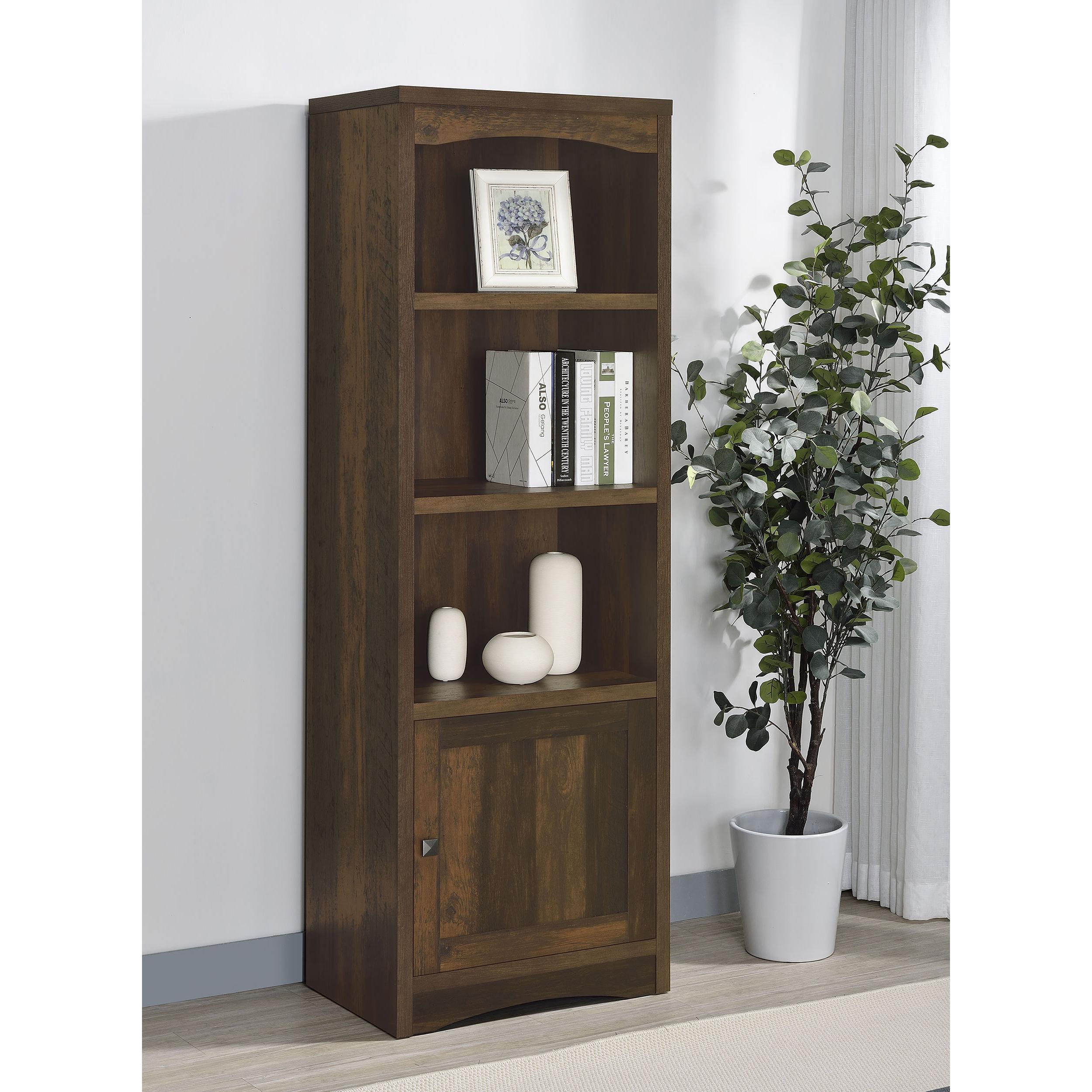 Coaster Furniture Laughlin 724124 3-shelf Engineered Wood Media Tower - Dark Pine - Image 2
