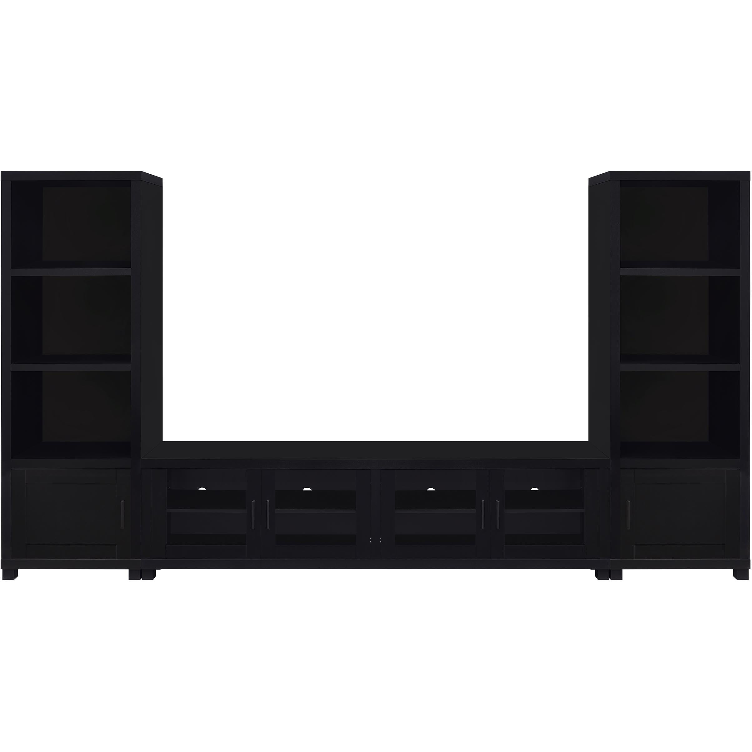 Coaster Furniture Jupiter 736303-SET 3-piece Entertainment Center 79-inch TV Stand - Black - Image 2