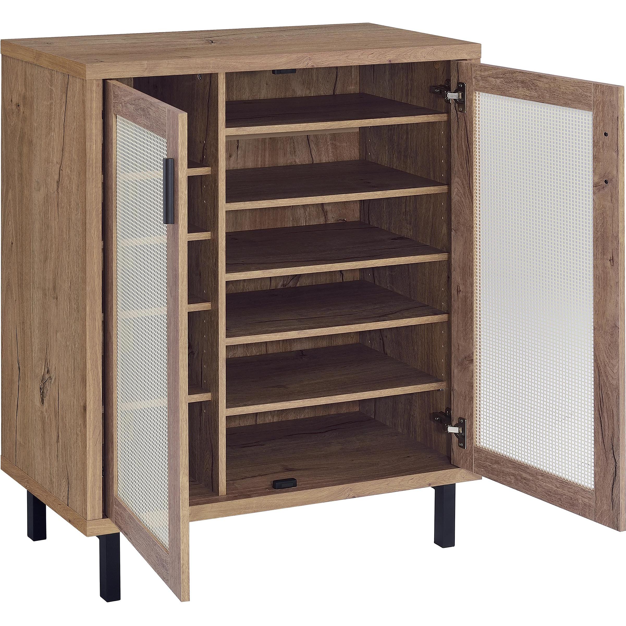 Coaster Furniture Teller 950421 2-door Shoe Storage Cabinet - Natural Oak - Image 3
