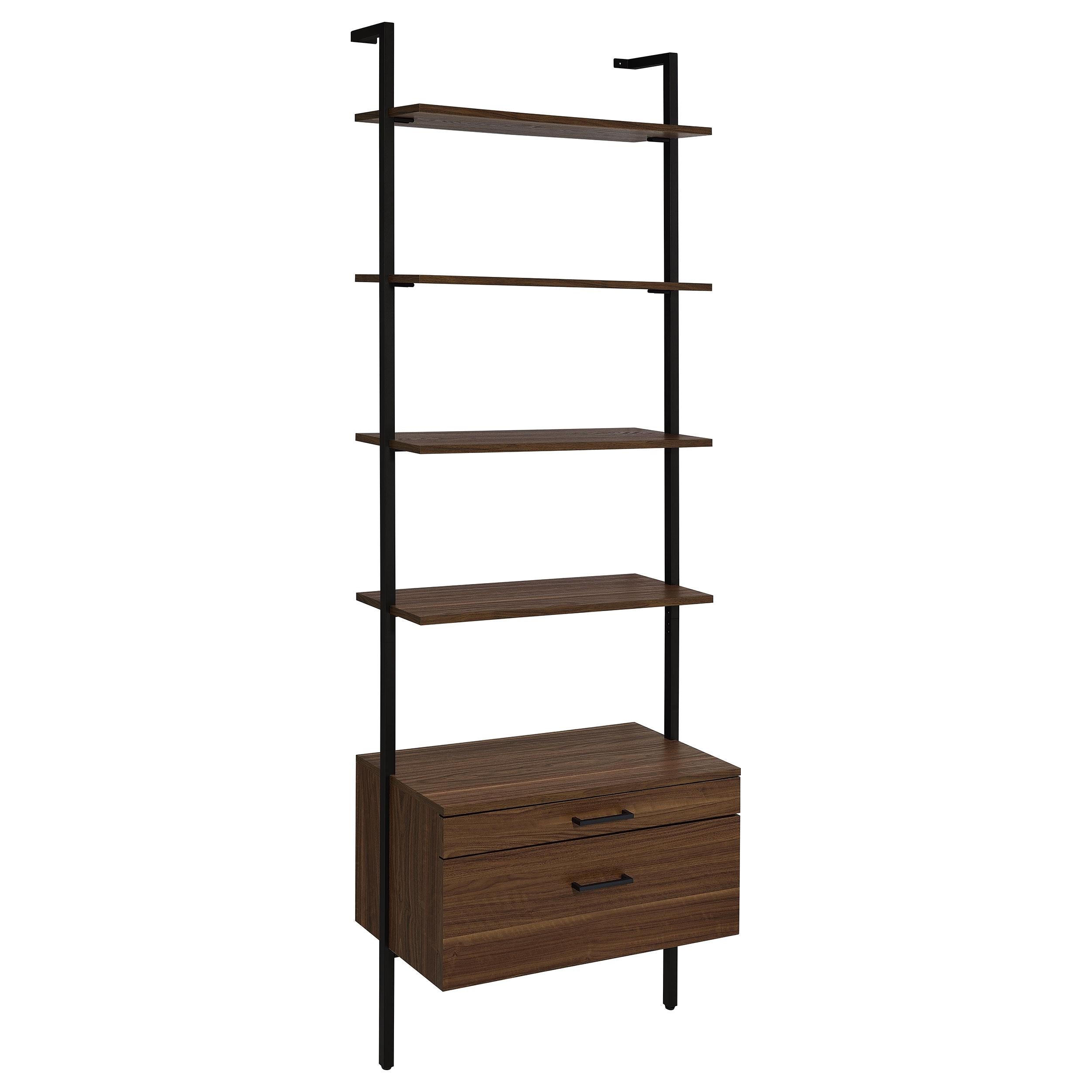 Coaster Furniture Owens 980074-S3 3-piece 96-inch Wall Mounted Bookshelf Set - Walnut - Image 3