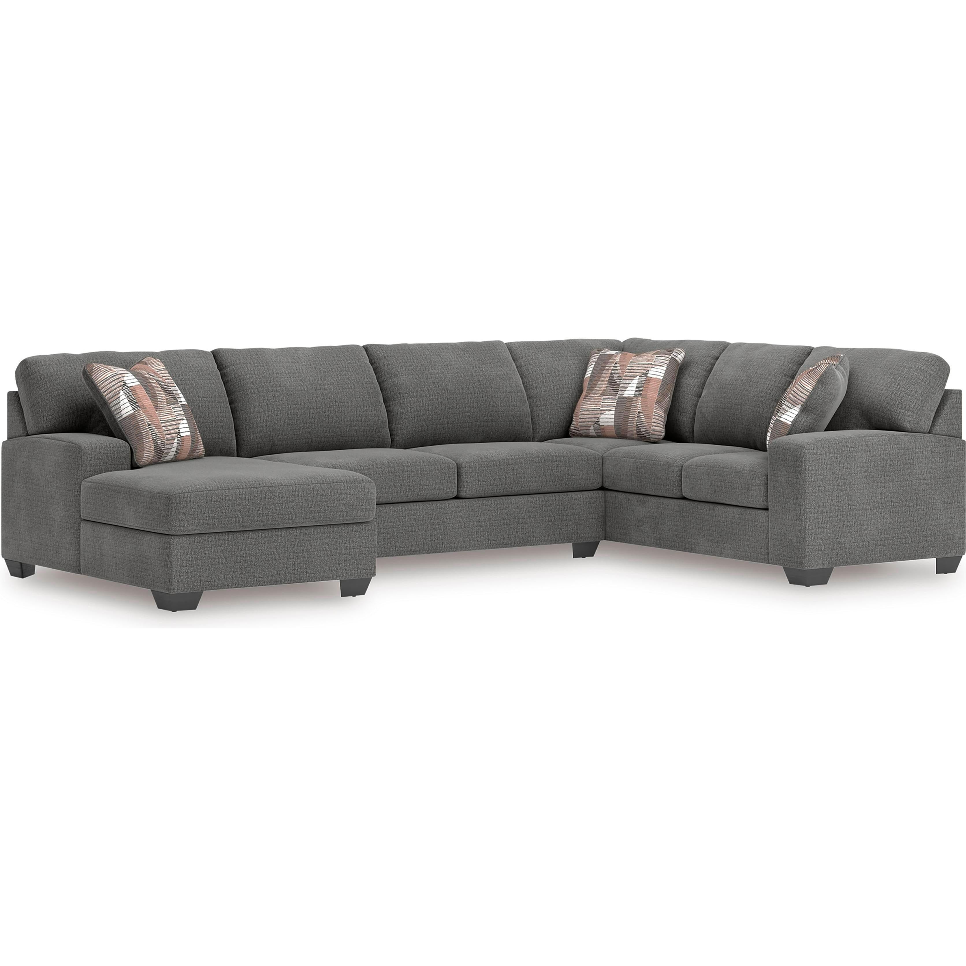 Signature Design by Ashley Seyler Lane 48405S5 3 pc Sleeper Sectional with Chaise