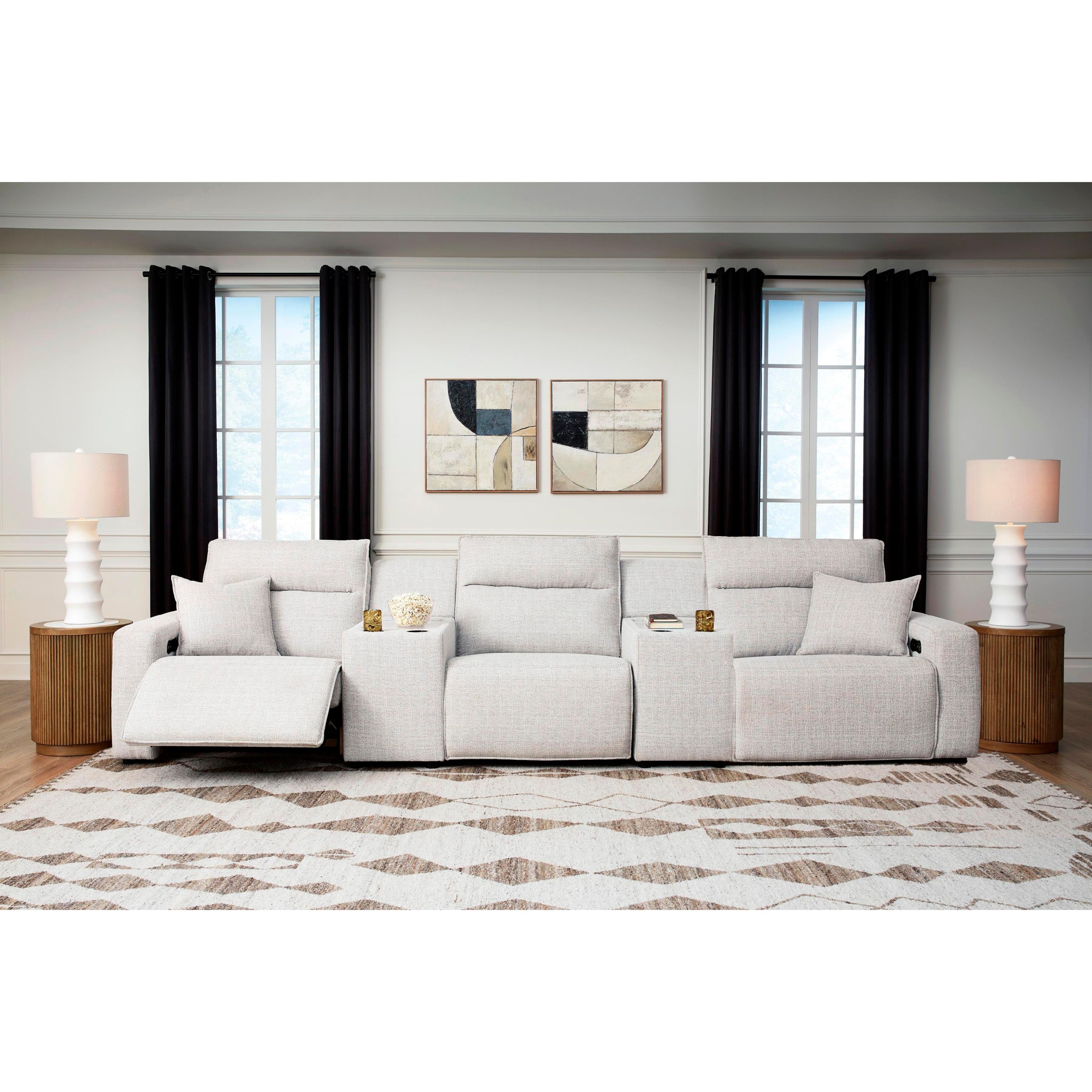 Signature Design by Ashley ModMax II 65907S14 5 pc Power Reclining Sectional with Consoles - Image 2
