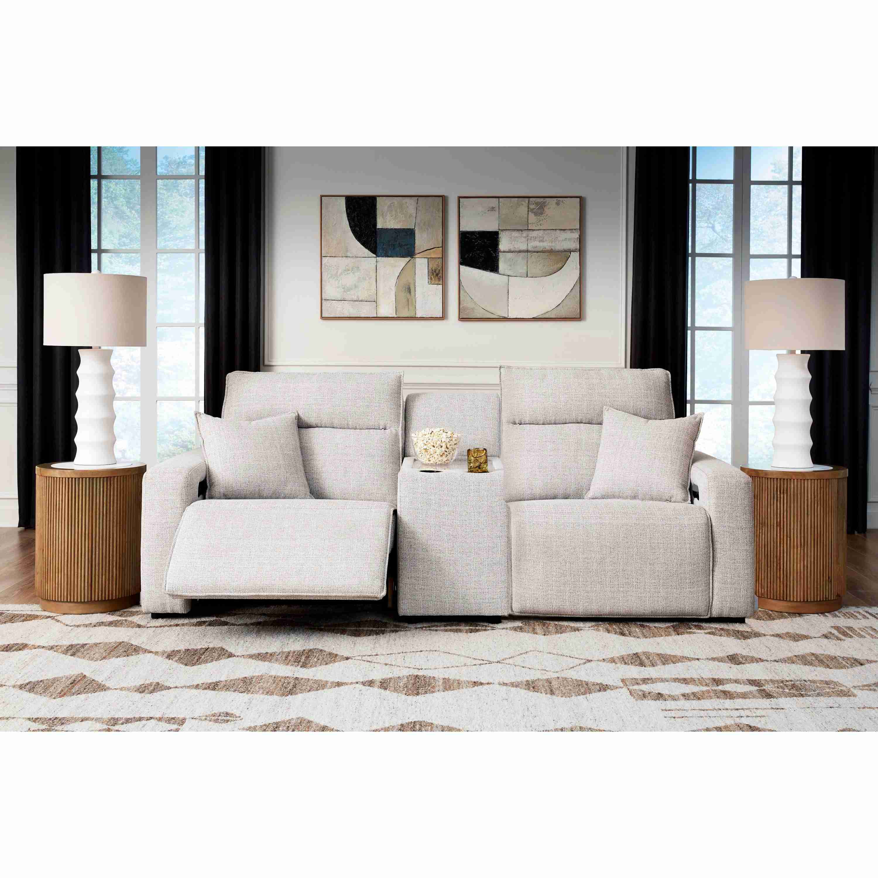 Signature Design by Ashley ModMax II 65907S3 3 pc Power Reclining Sectional with Console - Image 2