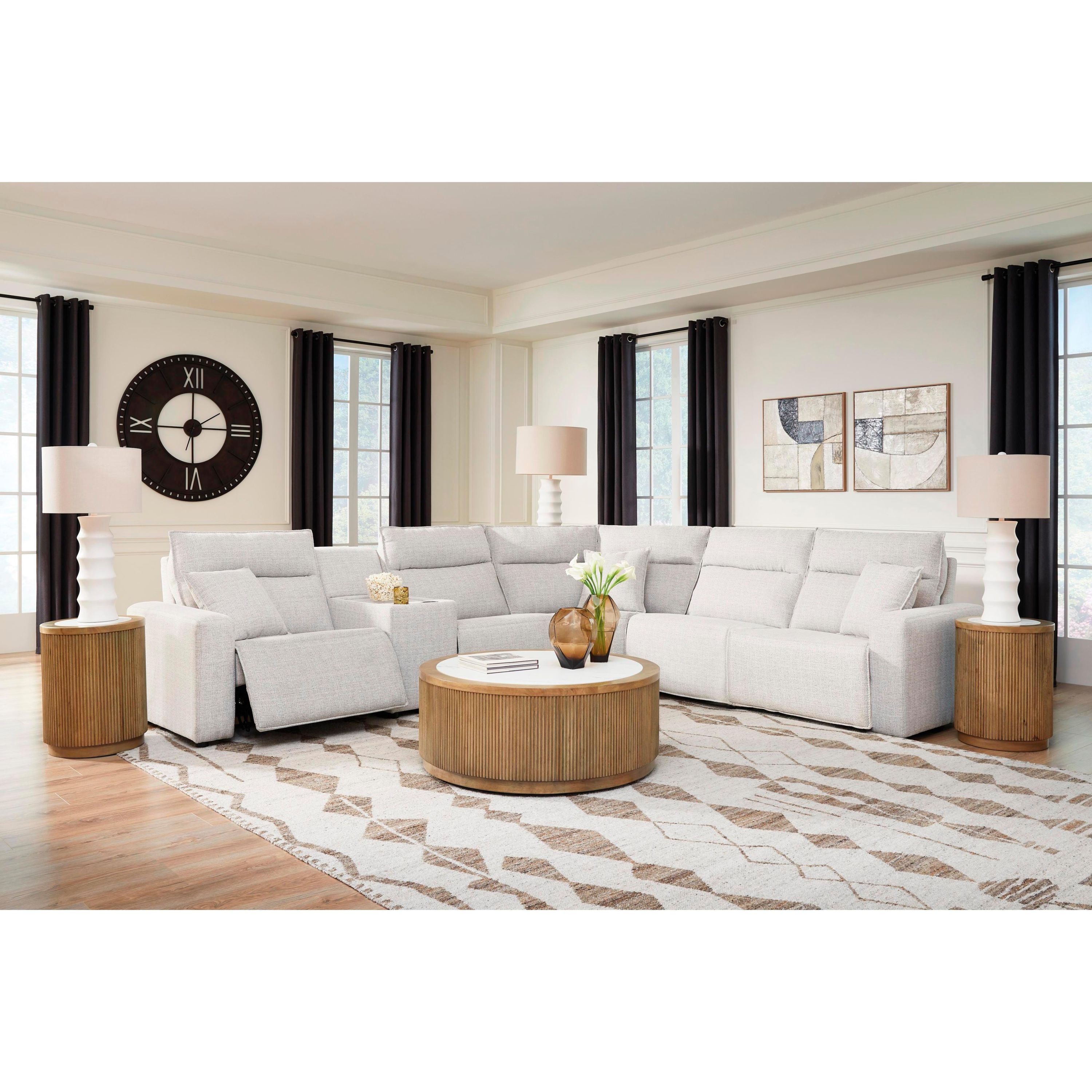 Signature Design by Ashley ModMax II 65907S36 6 pc Reclining Sectional with Console - Image 3