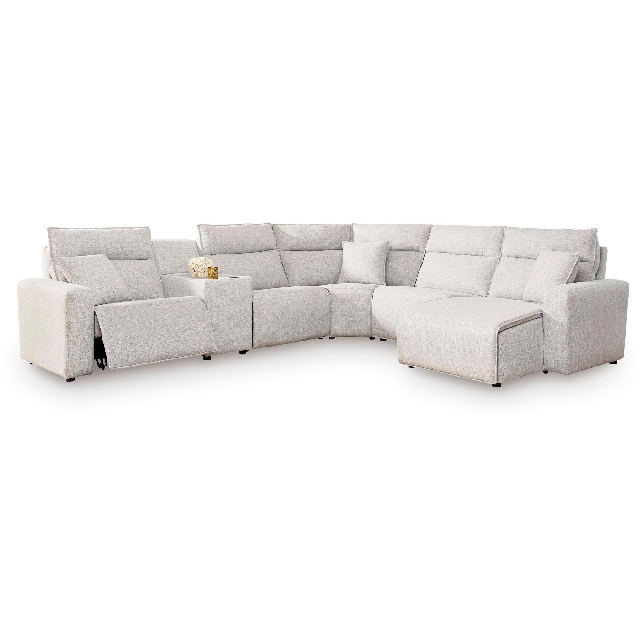 Signature Design by Ashley ModMax II 65907S6 6 pc Power Reclining Sectional with Chaise and Console - Image 1