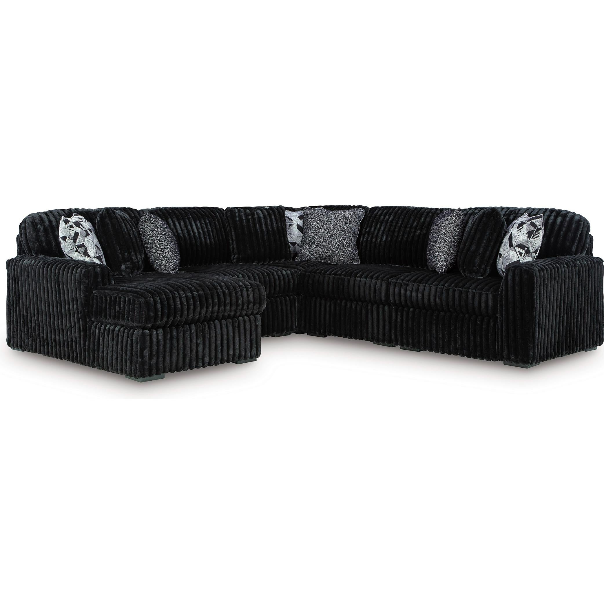 Signature Design by Ashley Midnight-Madness 98103S23 6 pc Sectional with Chaise - Image 1