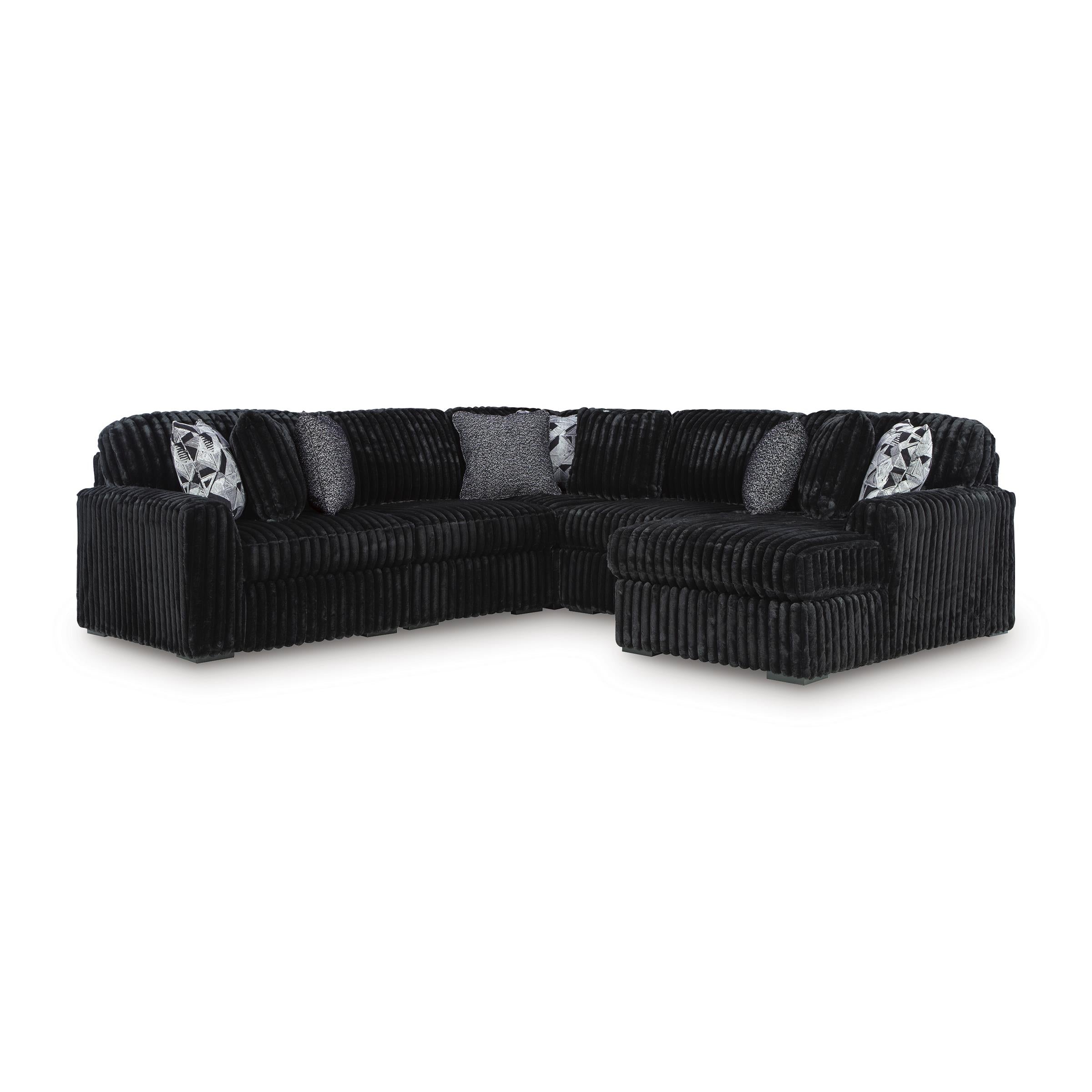 Signature Design by Ashley Midnight-Madness 98103S24 6 pc Sectional with Chaise - Image 1
