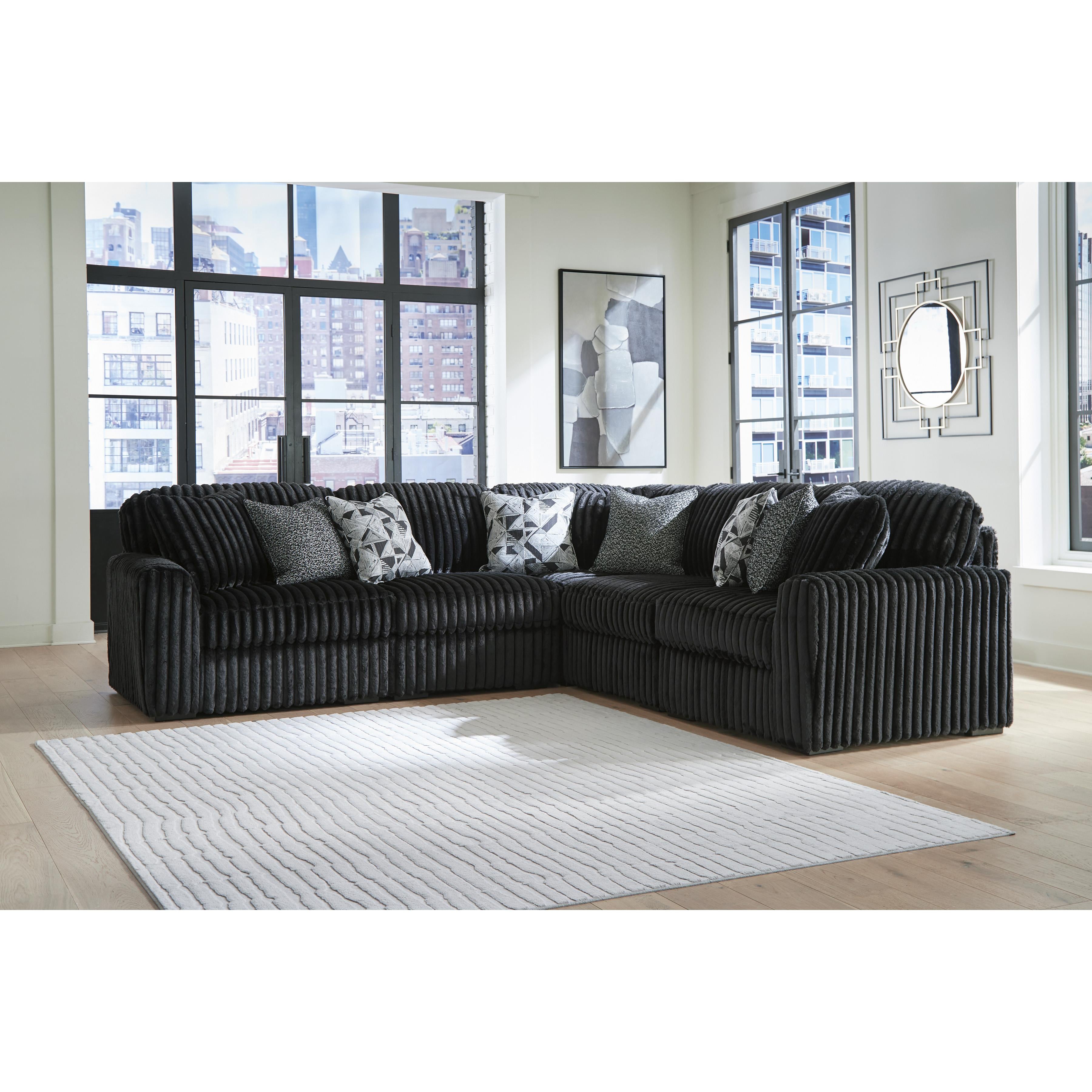 Signature Design by Ashley Midnight-Madness 98103S26 5 pc Sectional - Image 2