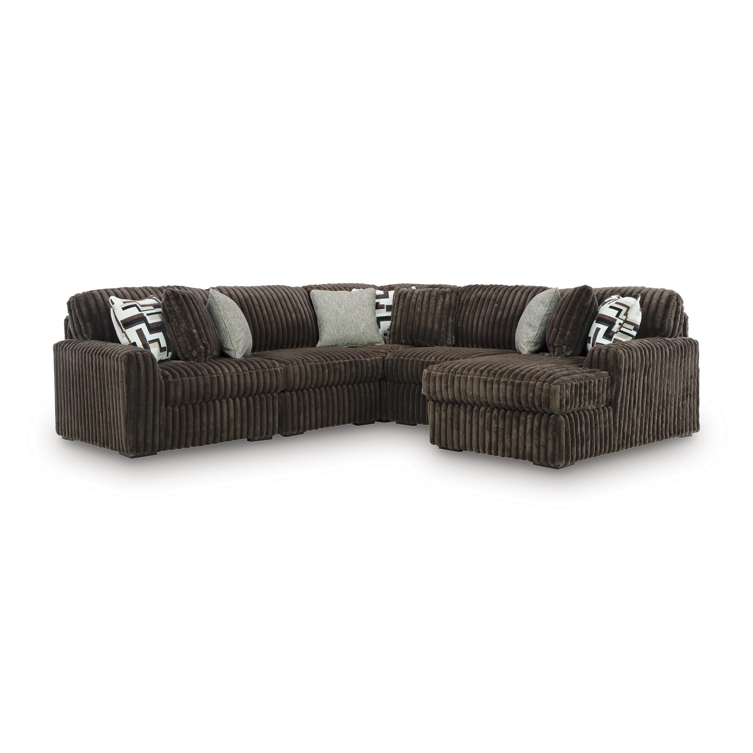 Signature Design by Ashley Midnight-Madness 98104S22 5 pc Sectional with Chaise - Image 1