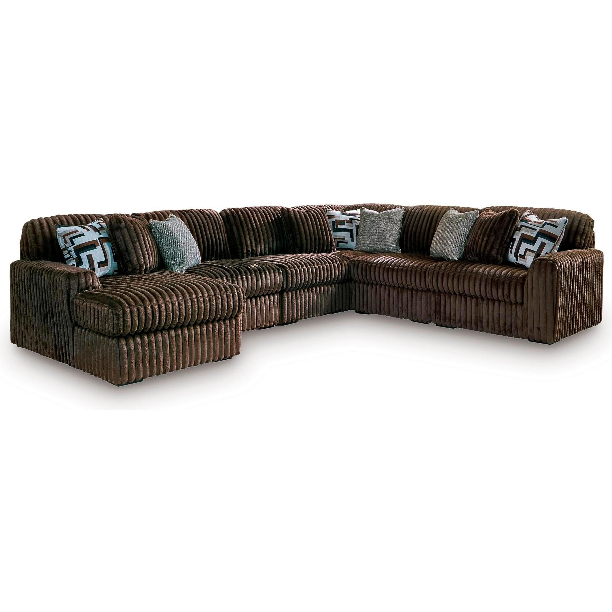 Signature Design by Ashley Midnight-Madness 98104S23 6 pc Sectional with Chaise - Image 1