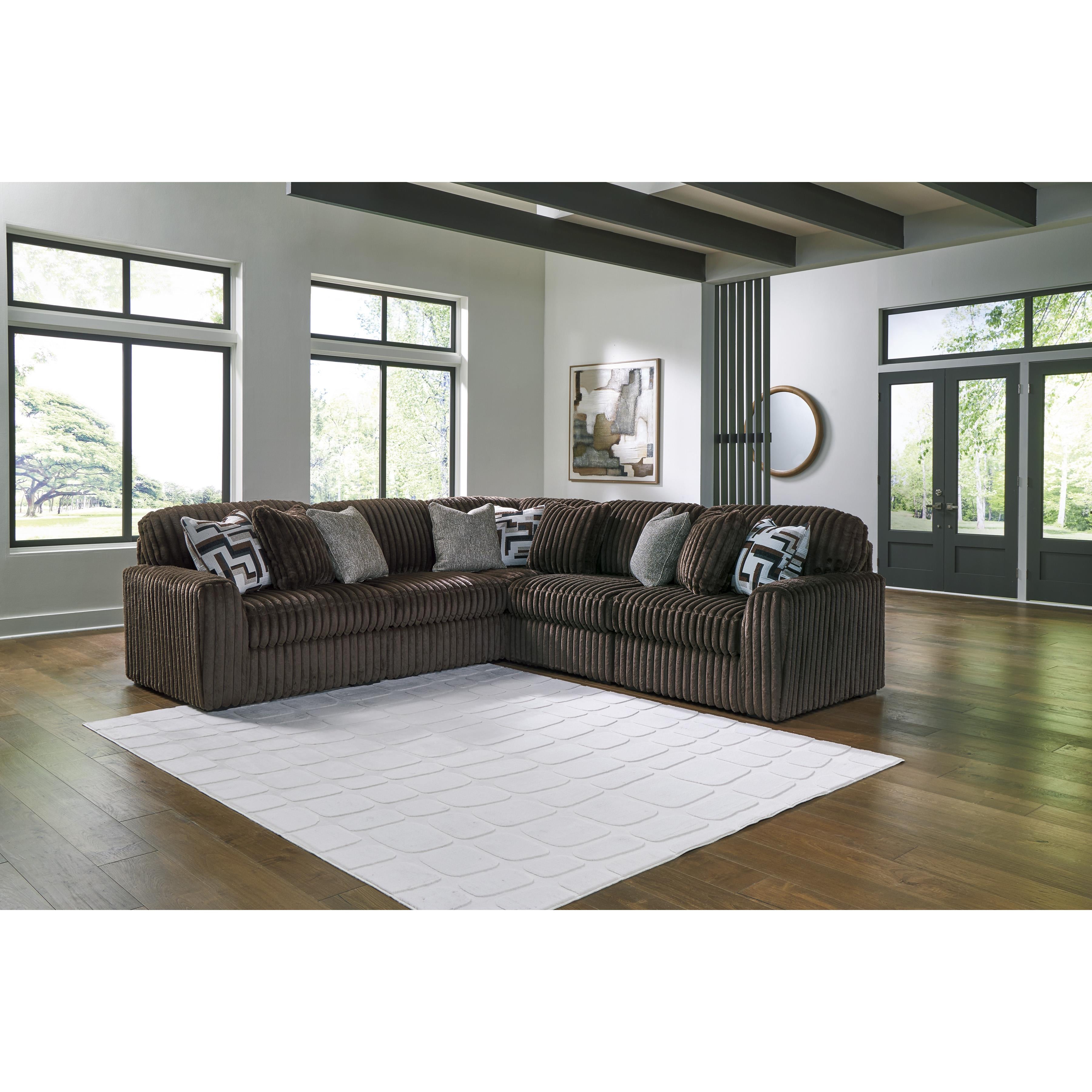 Signature Design by Ashley Midnight-Madness 98104S26 5 pc Sectional - Image 2