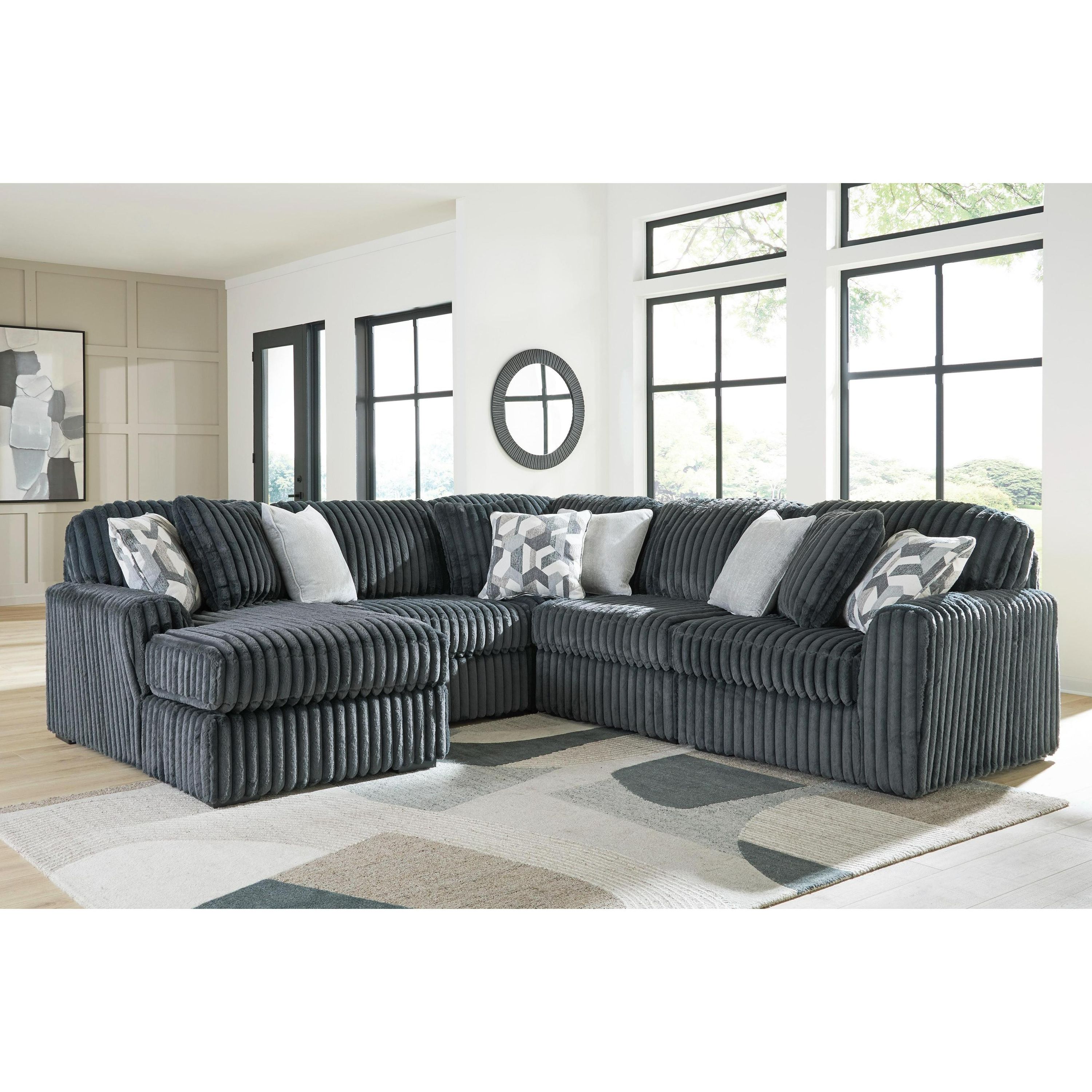 Signature Design by Ashley Midnight-Madness 98105S22 5 pc Sectional with Chaise - Image 2