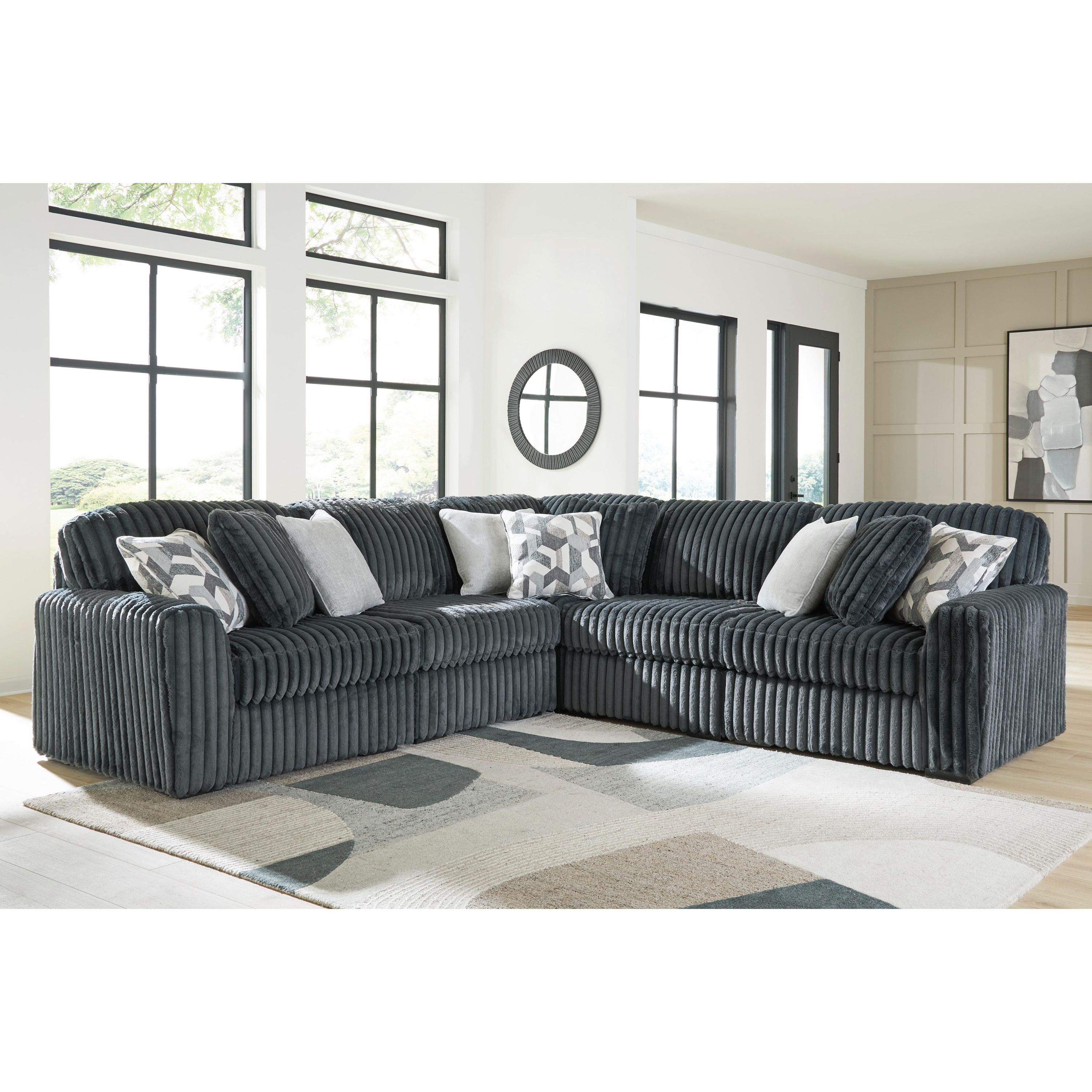 Signature Design by Ashley Midnight-Madness 98105S27 5 pc Sectional - Image 1