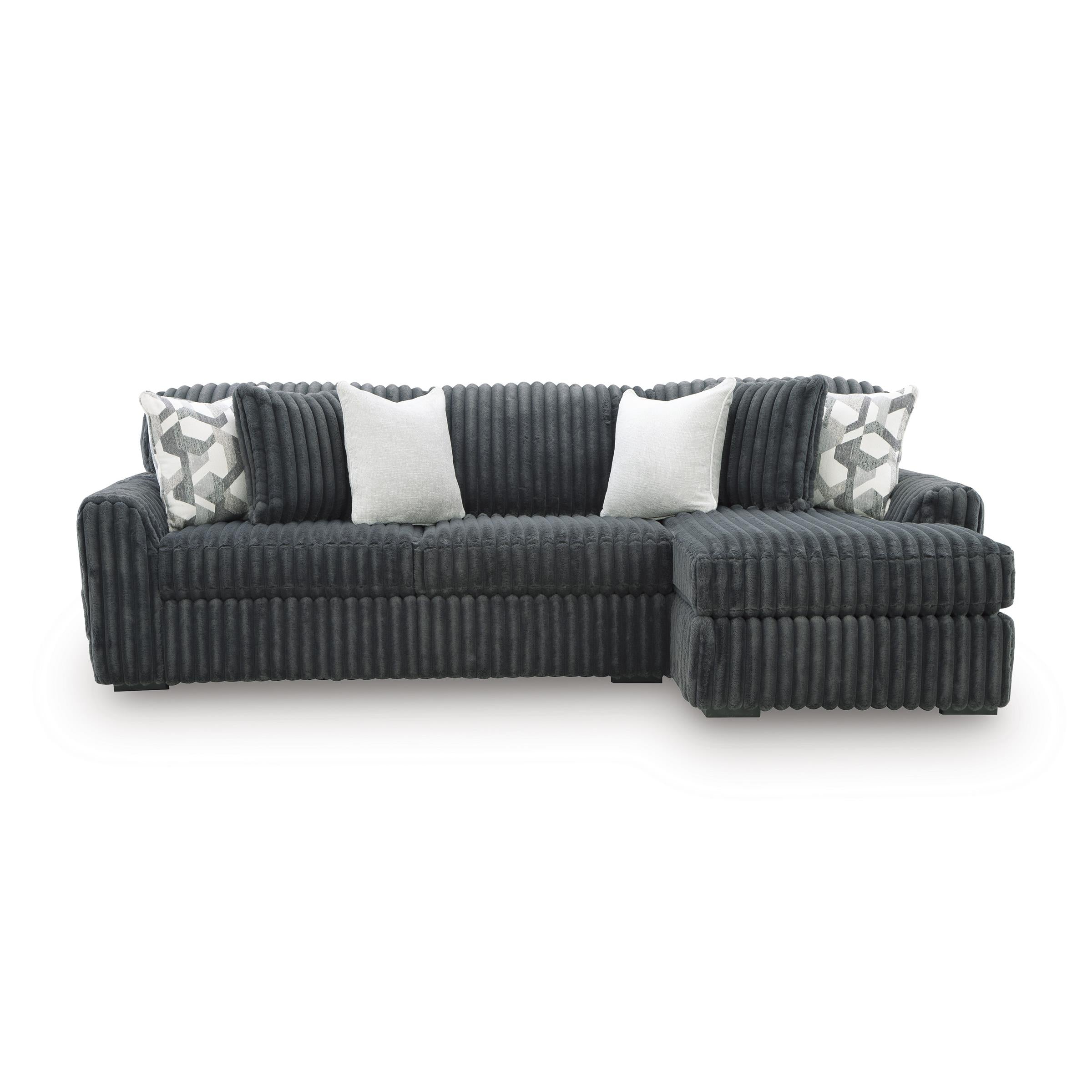 Signature Design by Ashley Midnight-Madness 98105S3 2 pc Sectional Sofa Chaise - Image 1