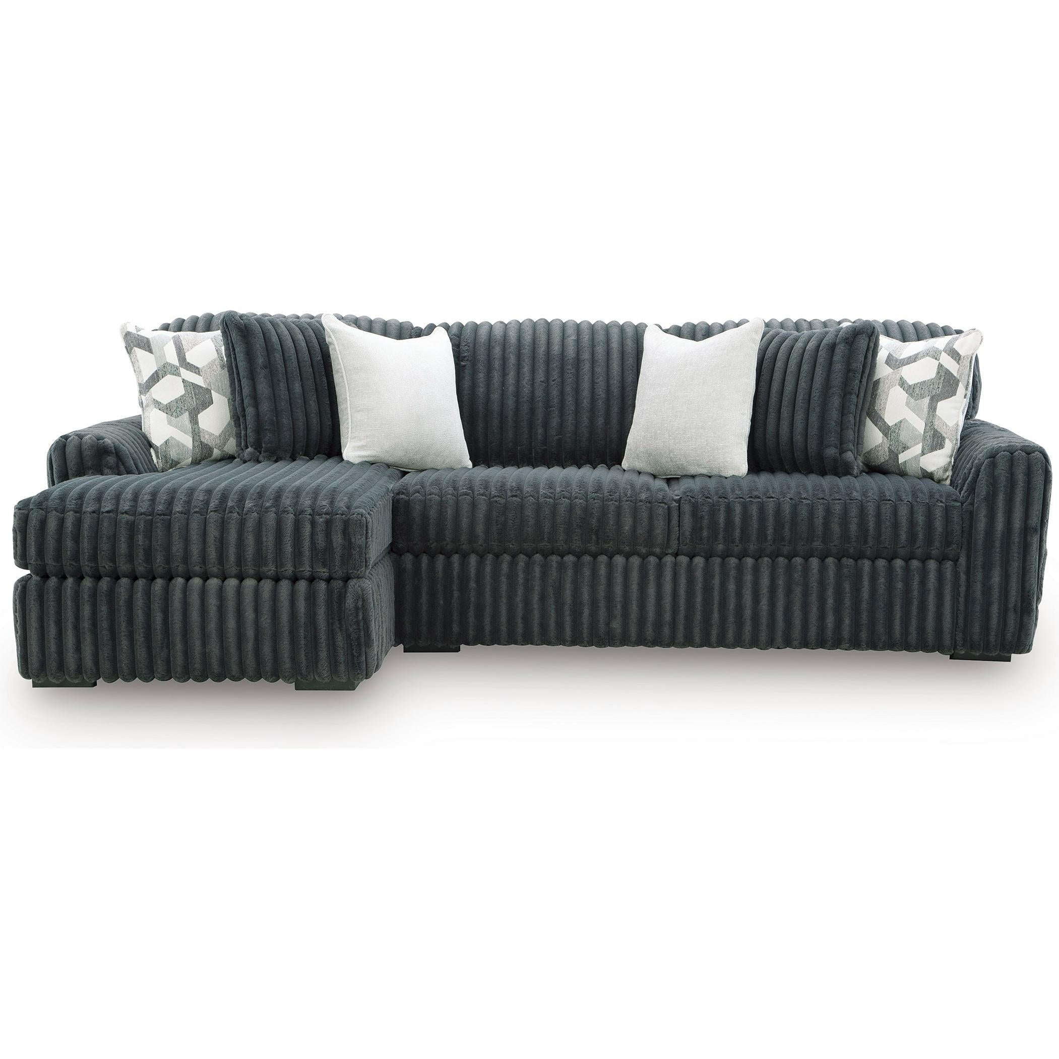Signature Design by Ashley Midnight-Madness 98105S4 2 pc Sectional Sofa Chaise - Image 1