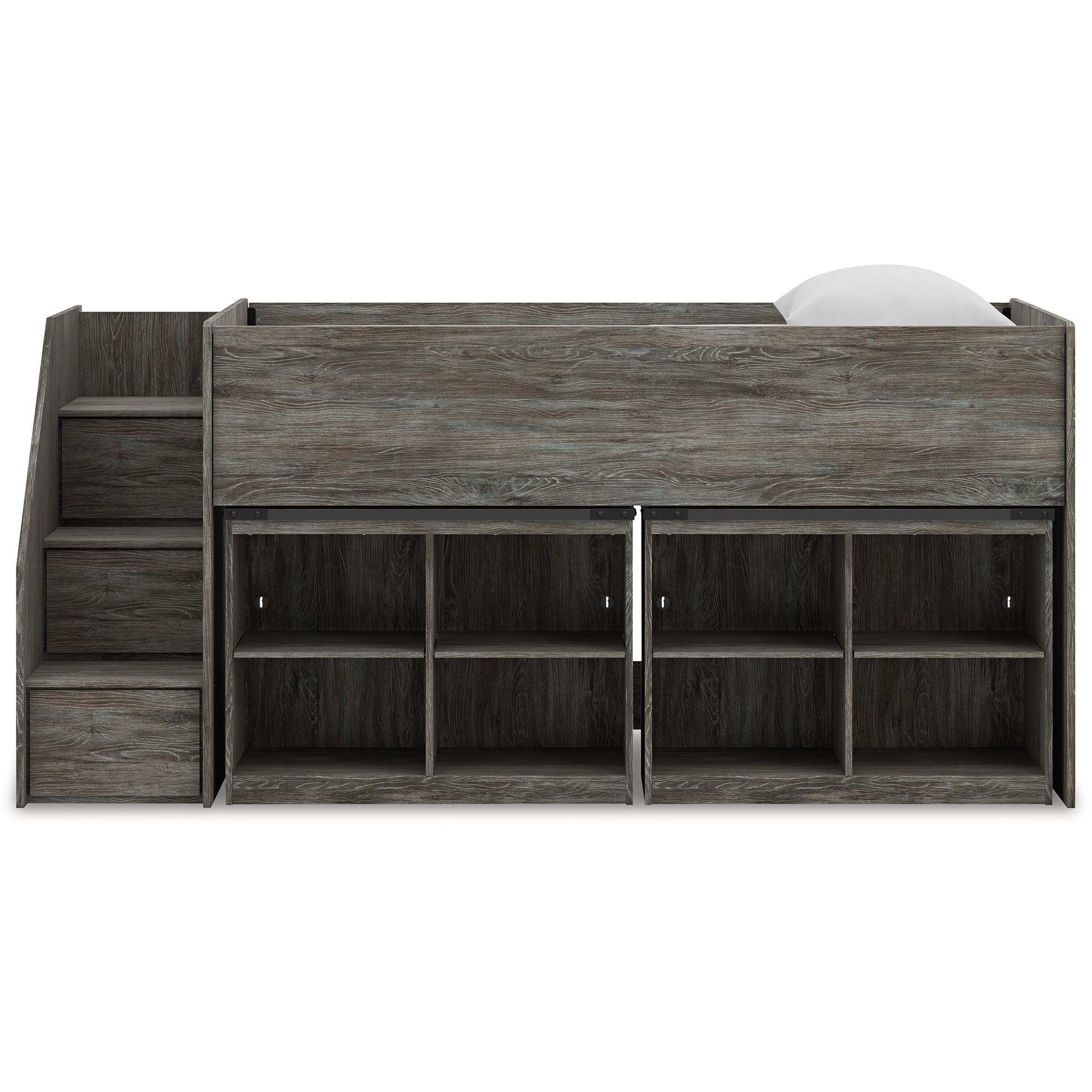 Signature Design by Ashley Frandern B4480B25 Twin Loft Bed with Bookcase Storage - Image 3